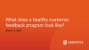 A red background with a white question mark. - UserVoice Images