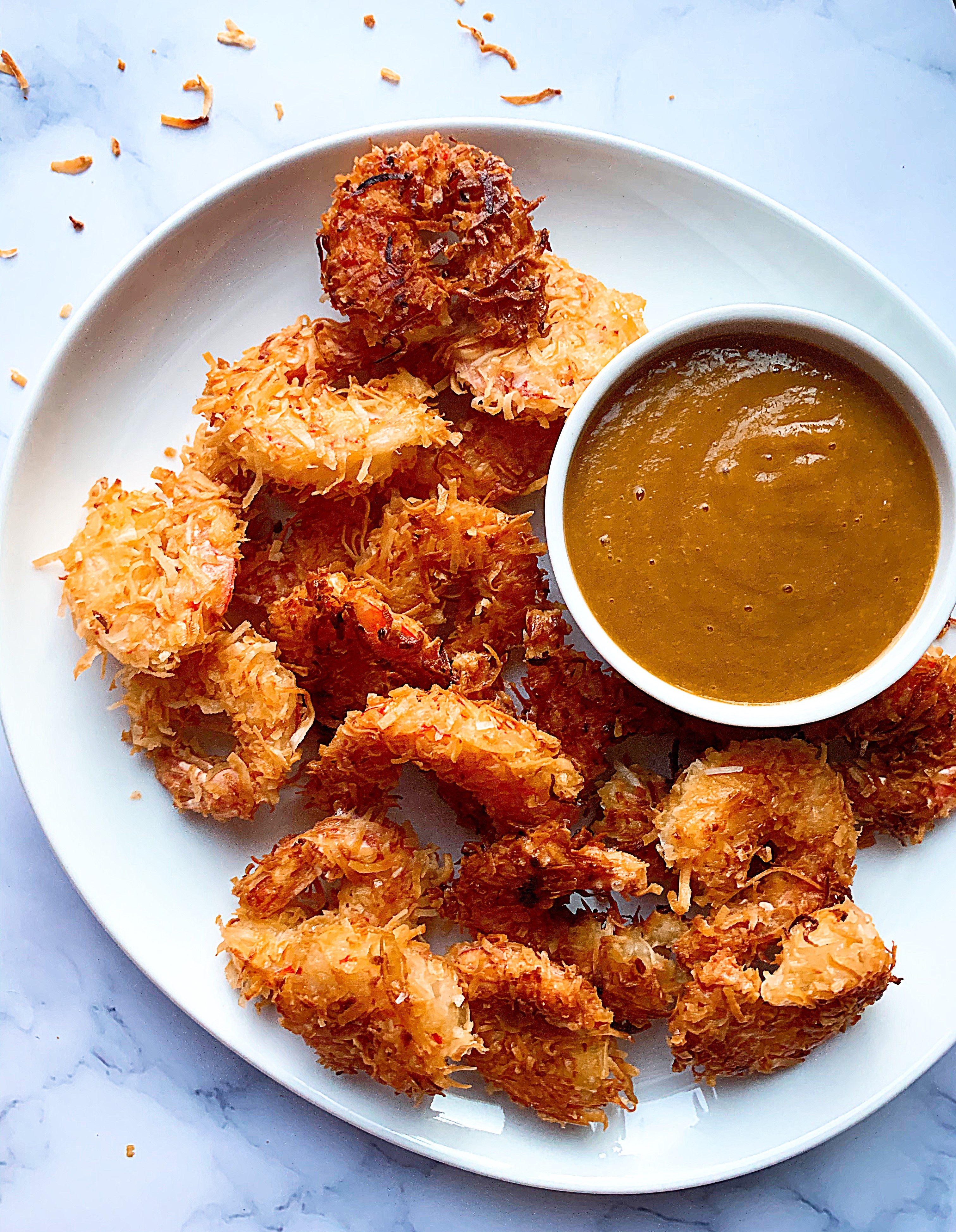 Coconut Shrimp with a Mango Dipping Sauce