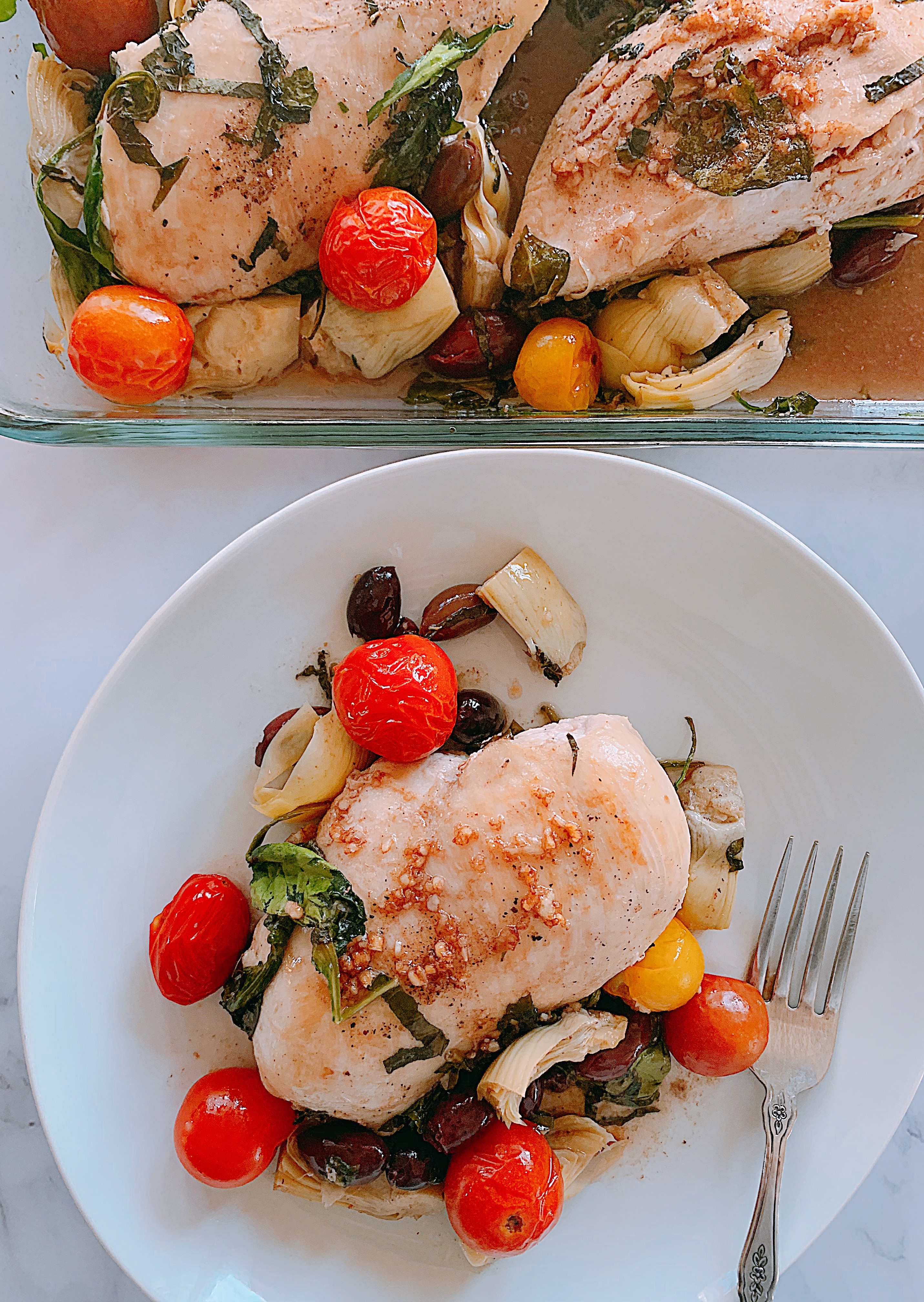 Chicken with Artichoke Hearts and Kalamata Olives