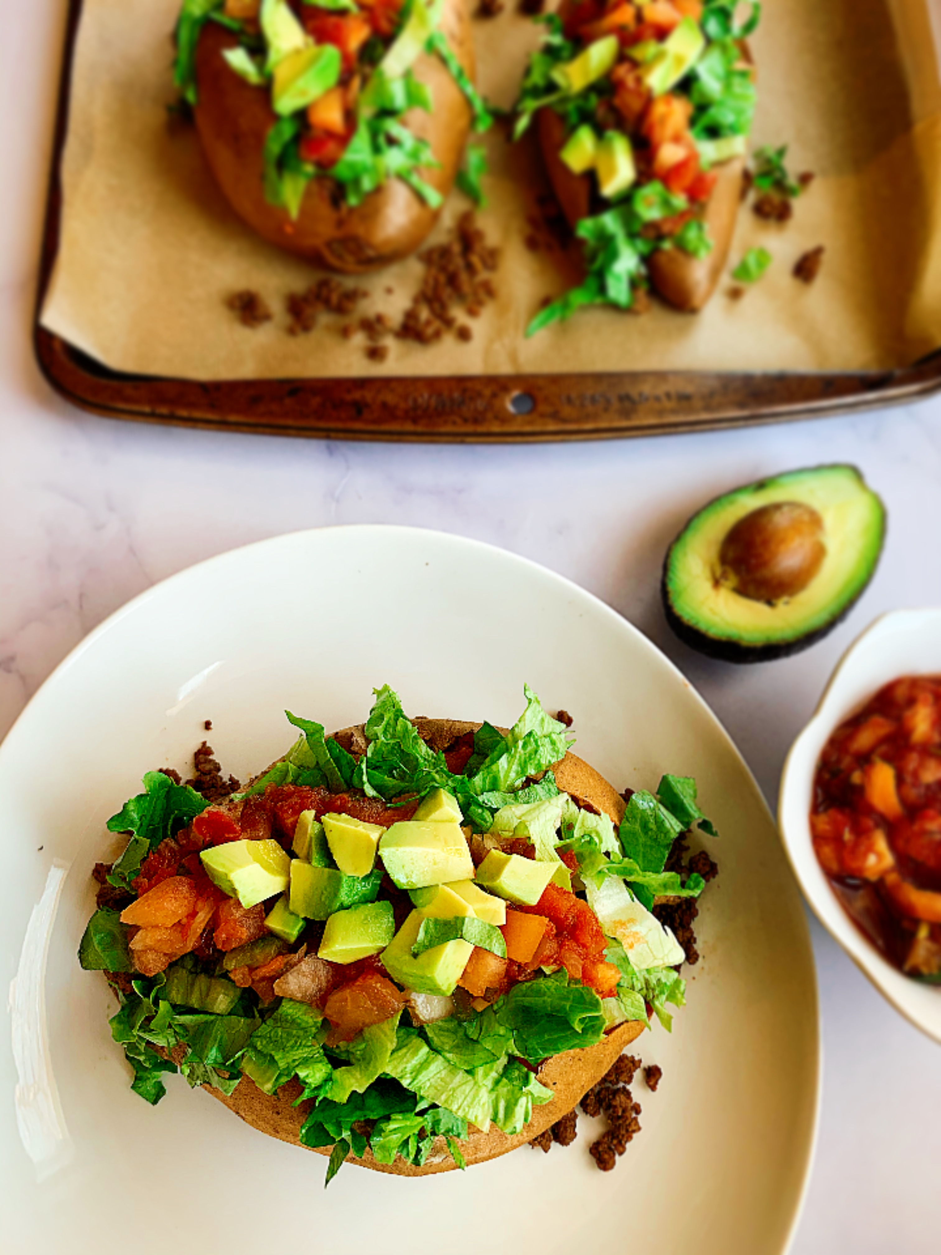 Taco Stuffed Sweet Potatoes