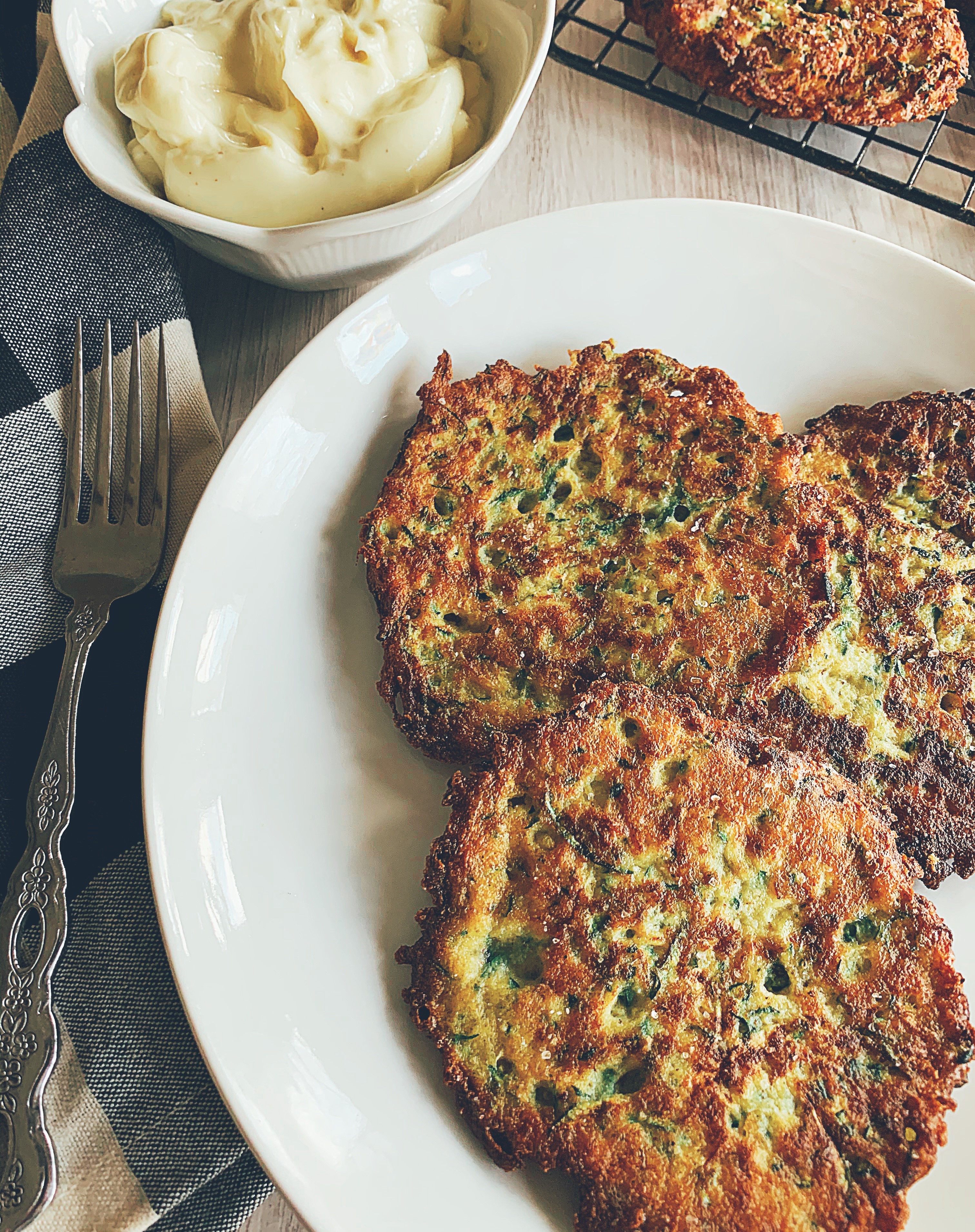 Zucchini Cakes with Aioli