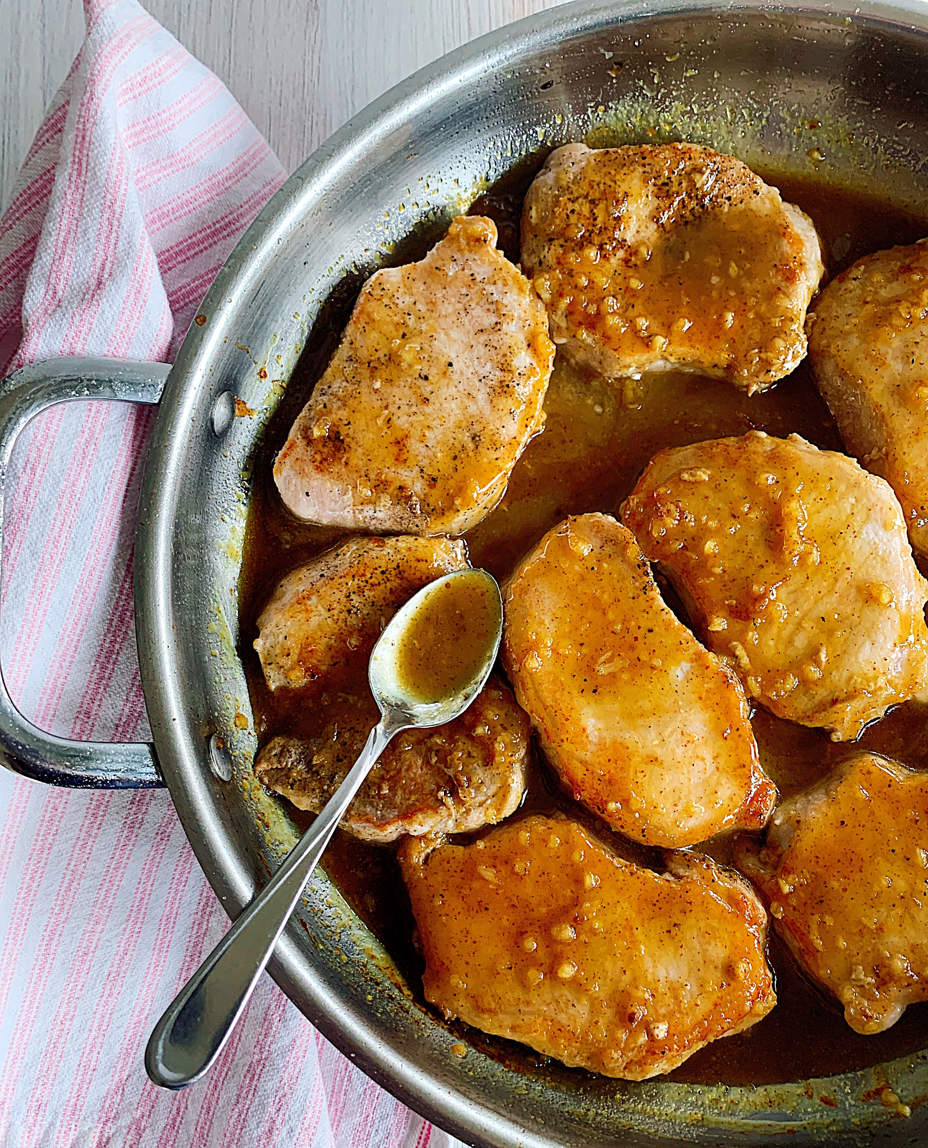 Garlic Honey Mustard Pork Chops