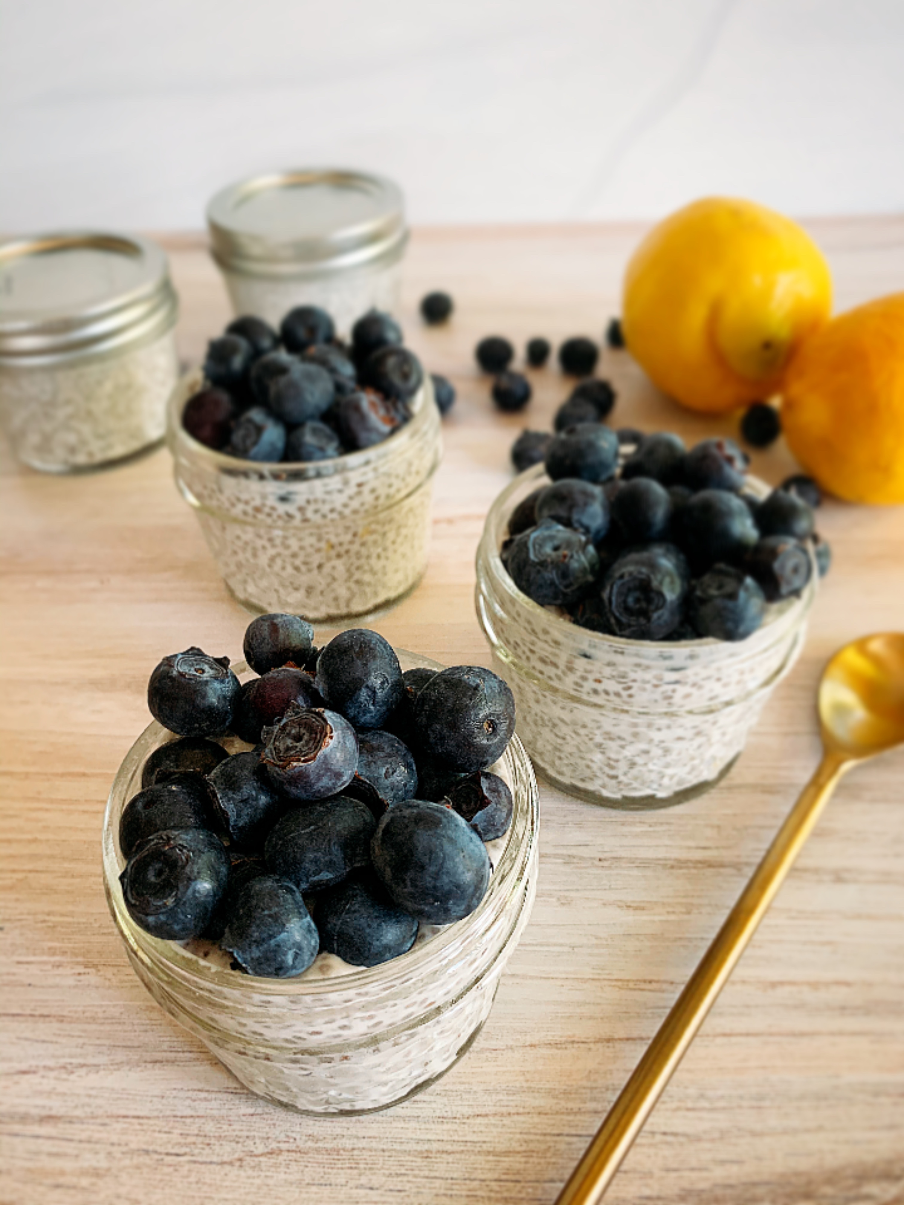 Blueberry Lemon Chia Seed Pudding