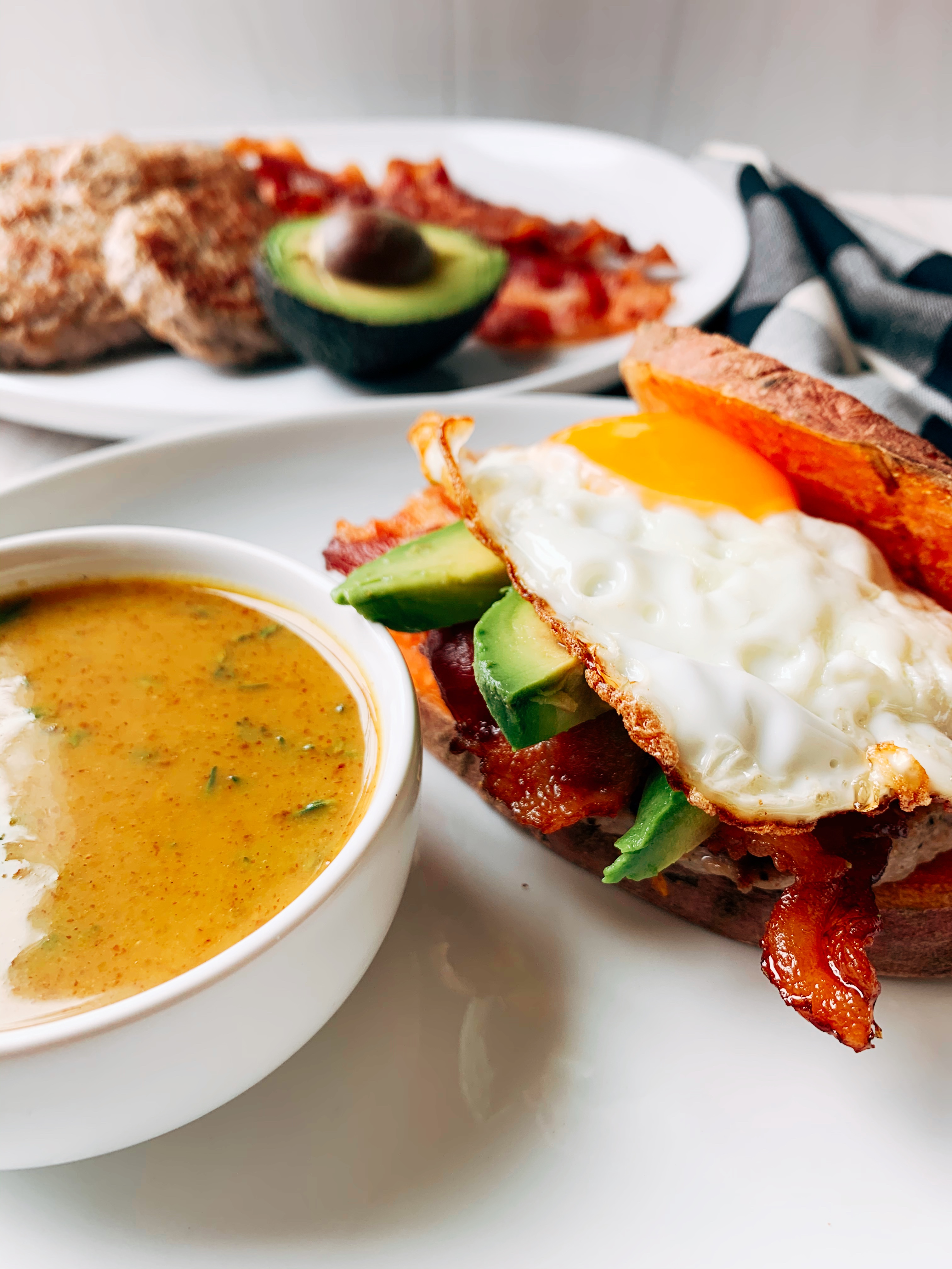 Bacon, Egg, & Sausage Breakfast Sandwich