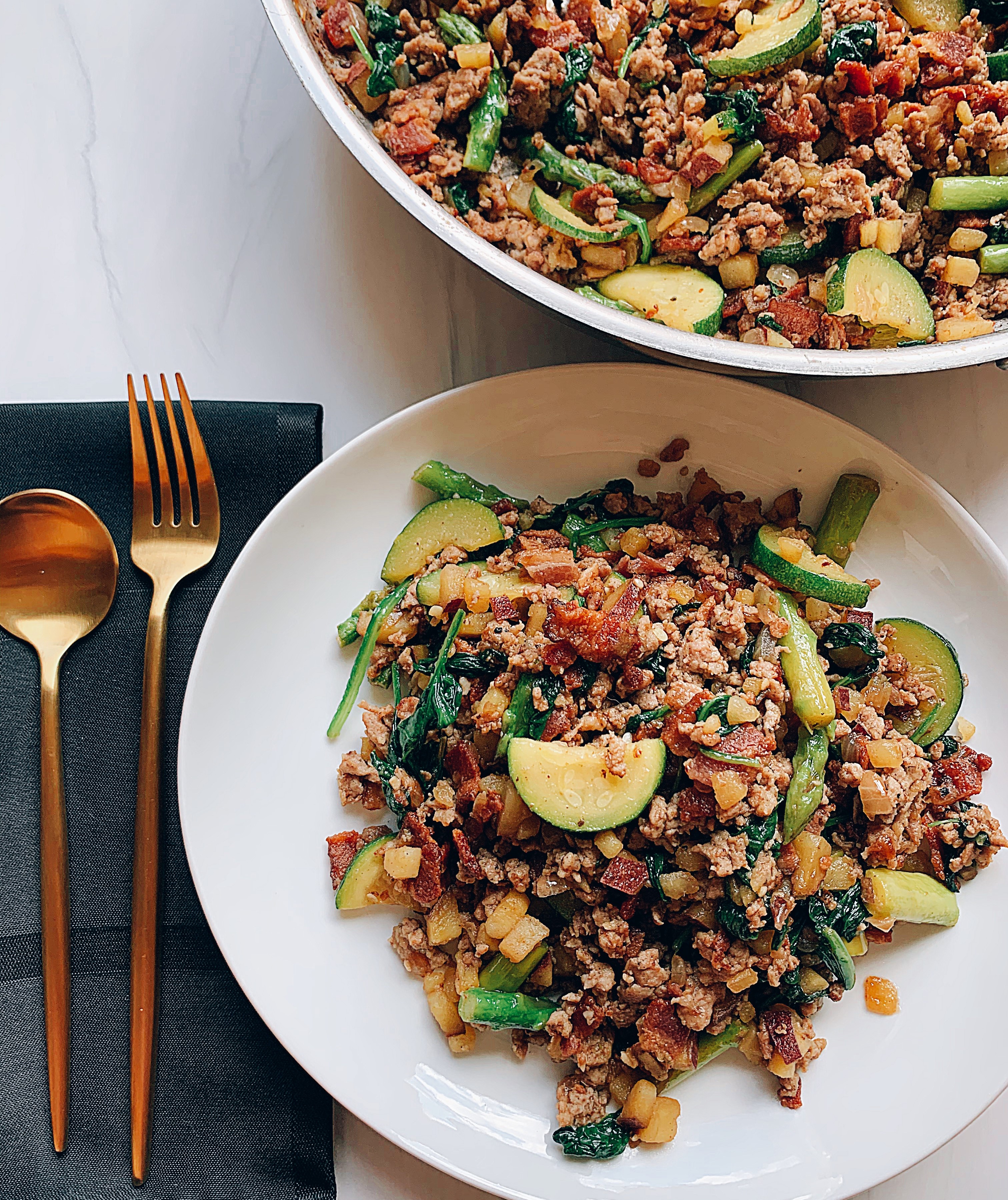 Sausage & Bacon Hash