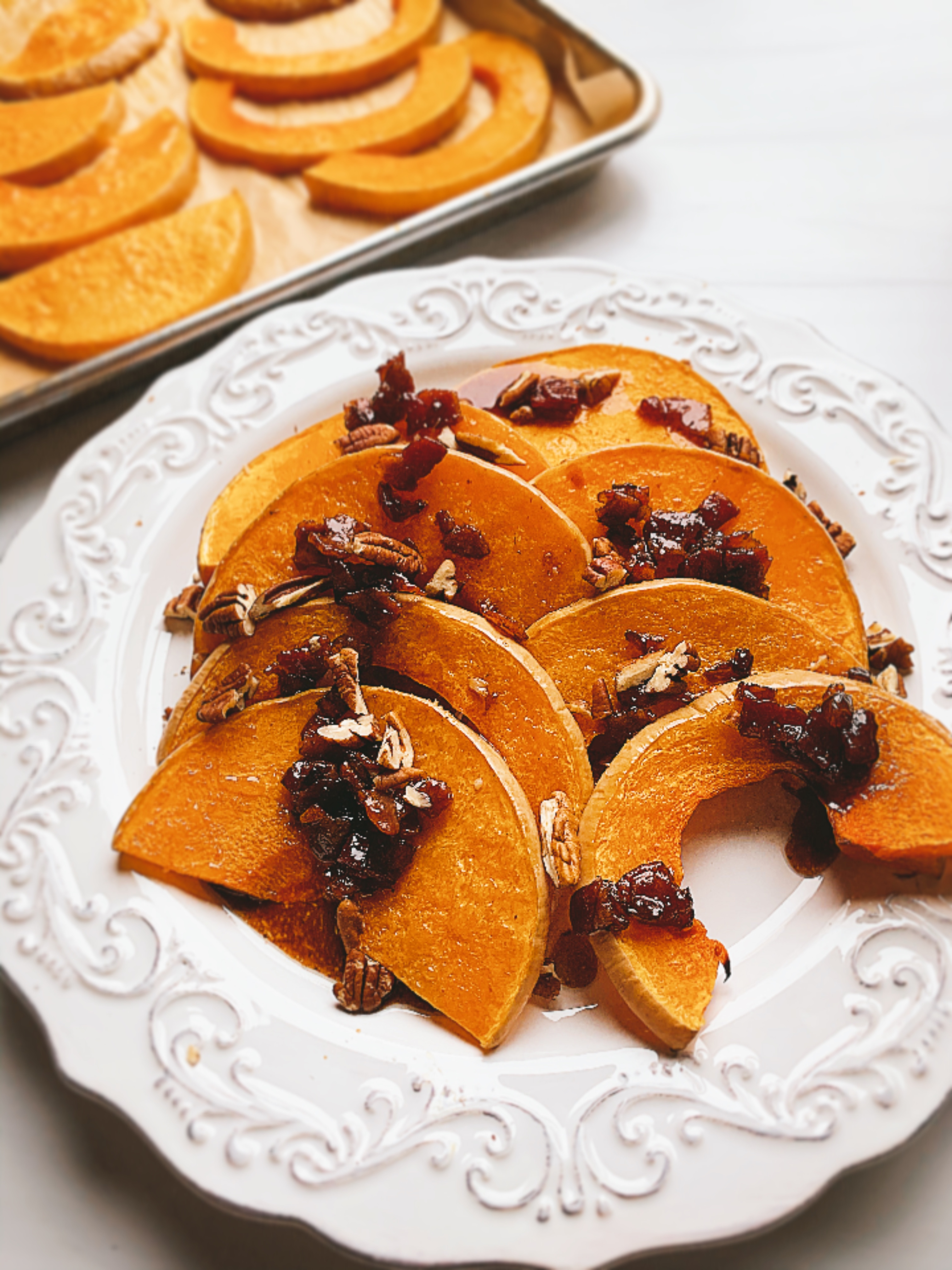 Sweet & Tangy Butternut Squash with Bacon