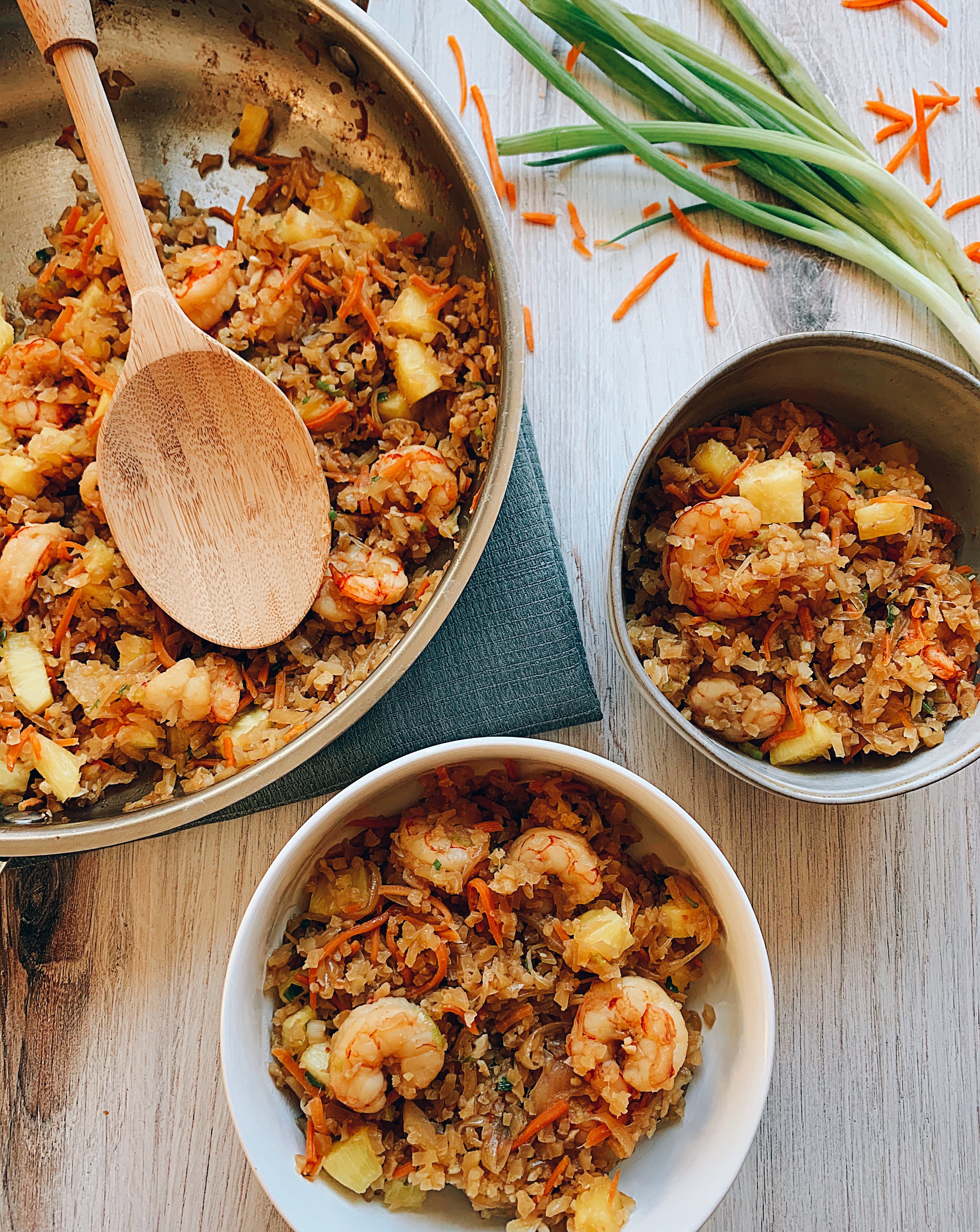 Pineapple & Shrimp Cauliflower Rice