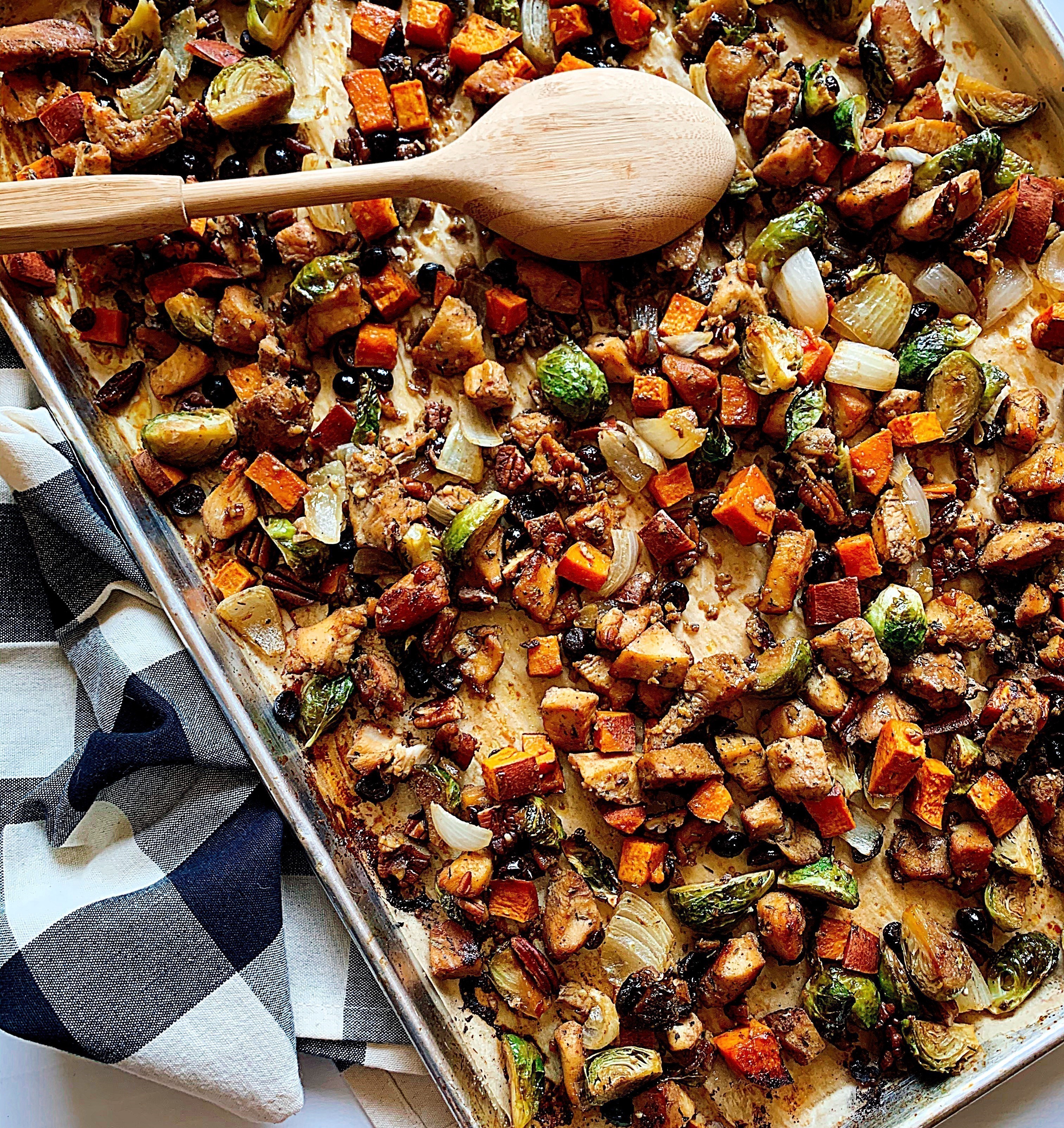 Fall Chicken & Vegetable Sheet Pan Meal