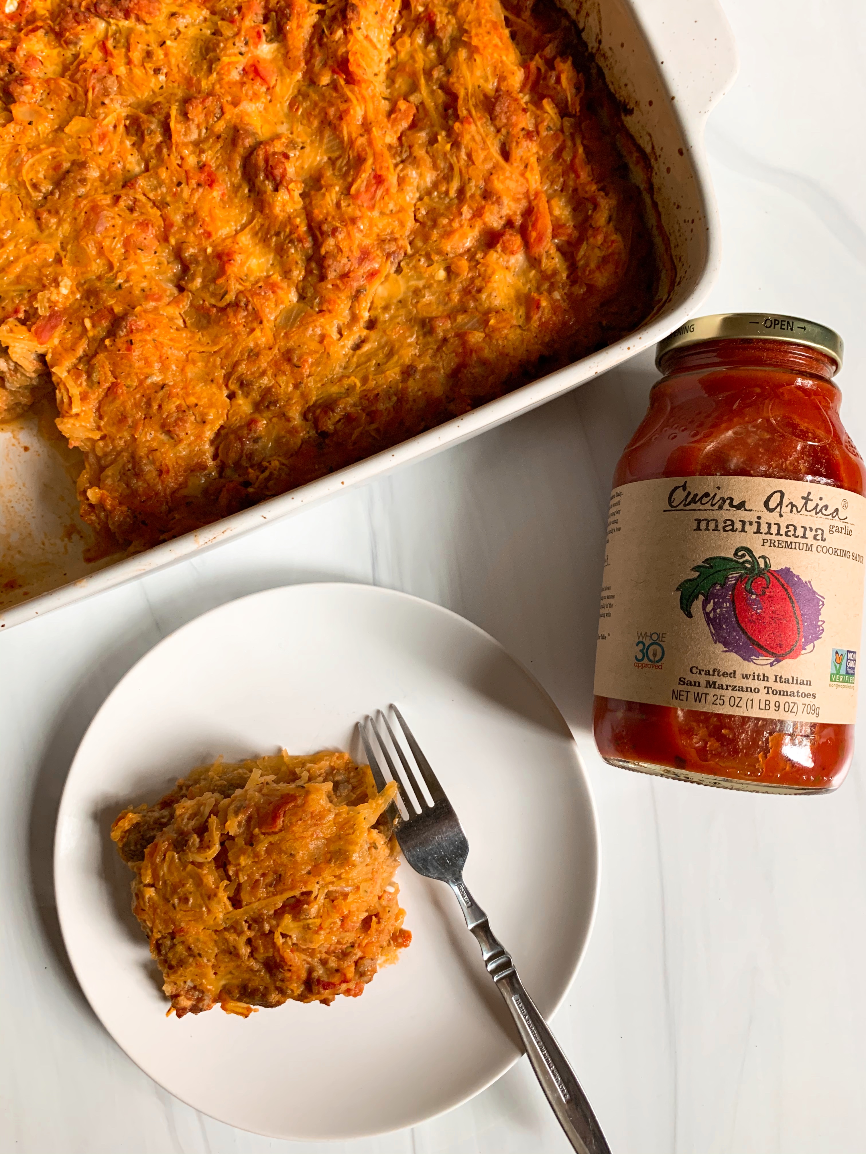 Spaghetti Squash & Pork Bake