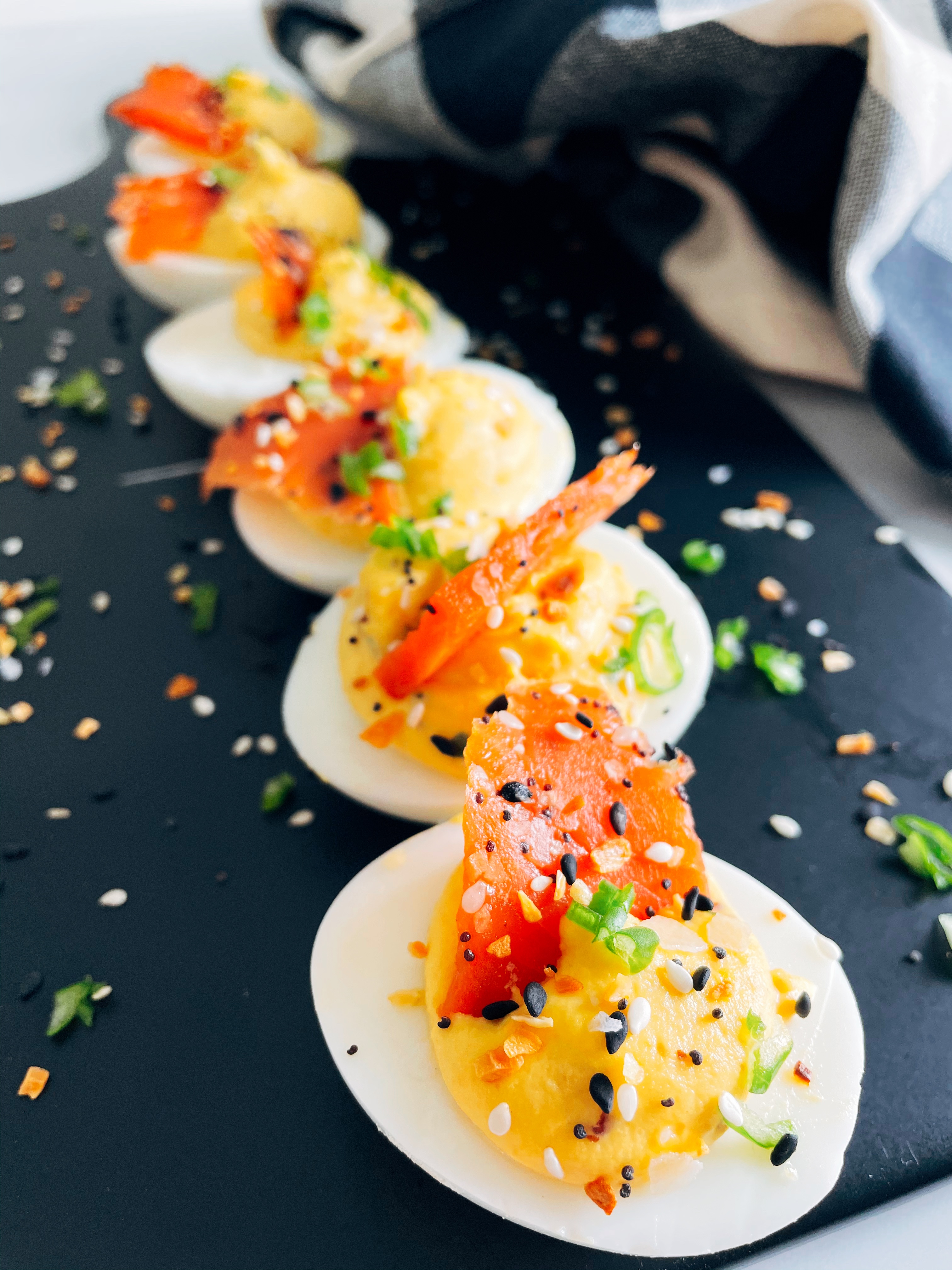 Bagels & Lox Deviled Eggs
