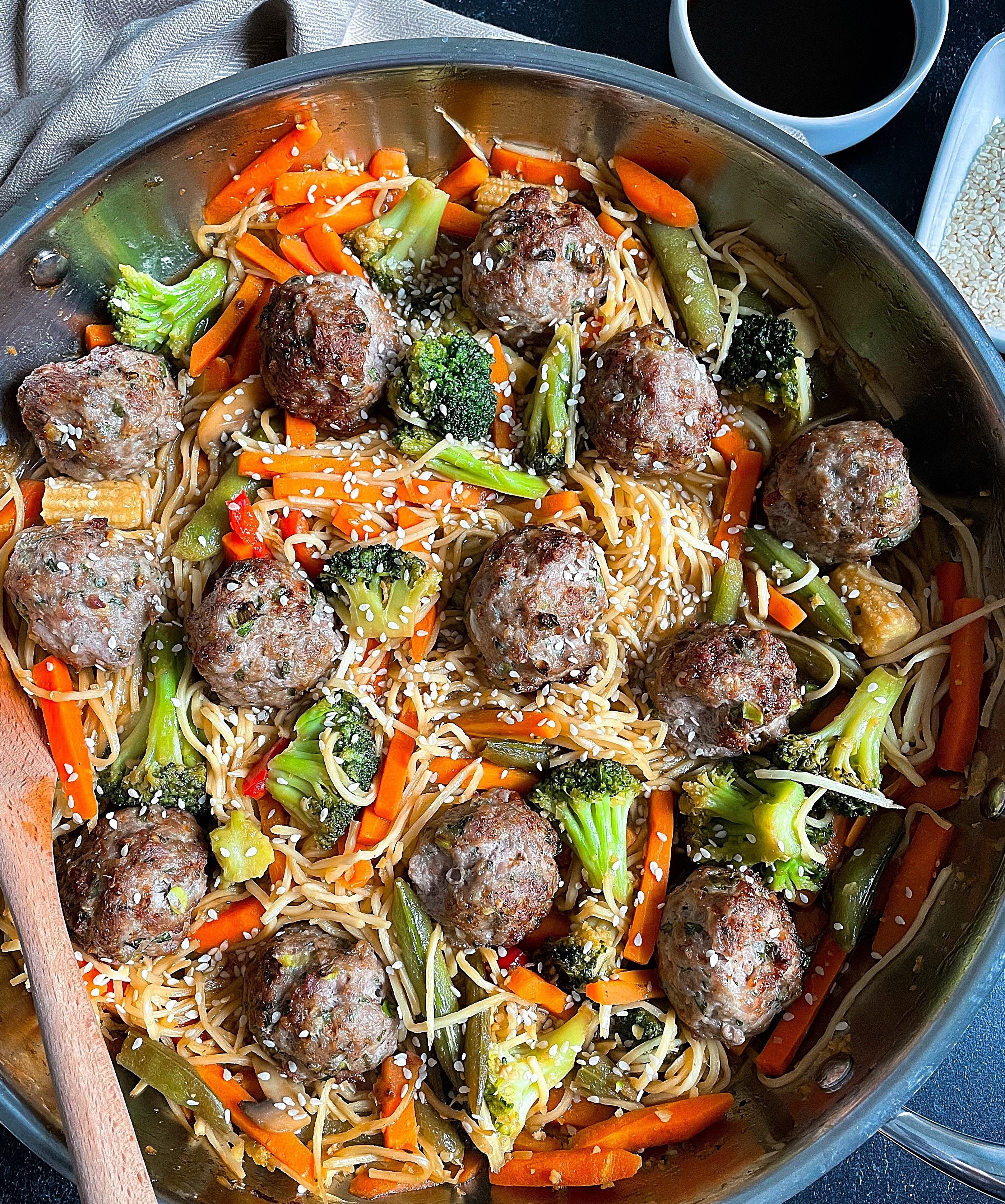 Meatball Chow Mein