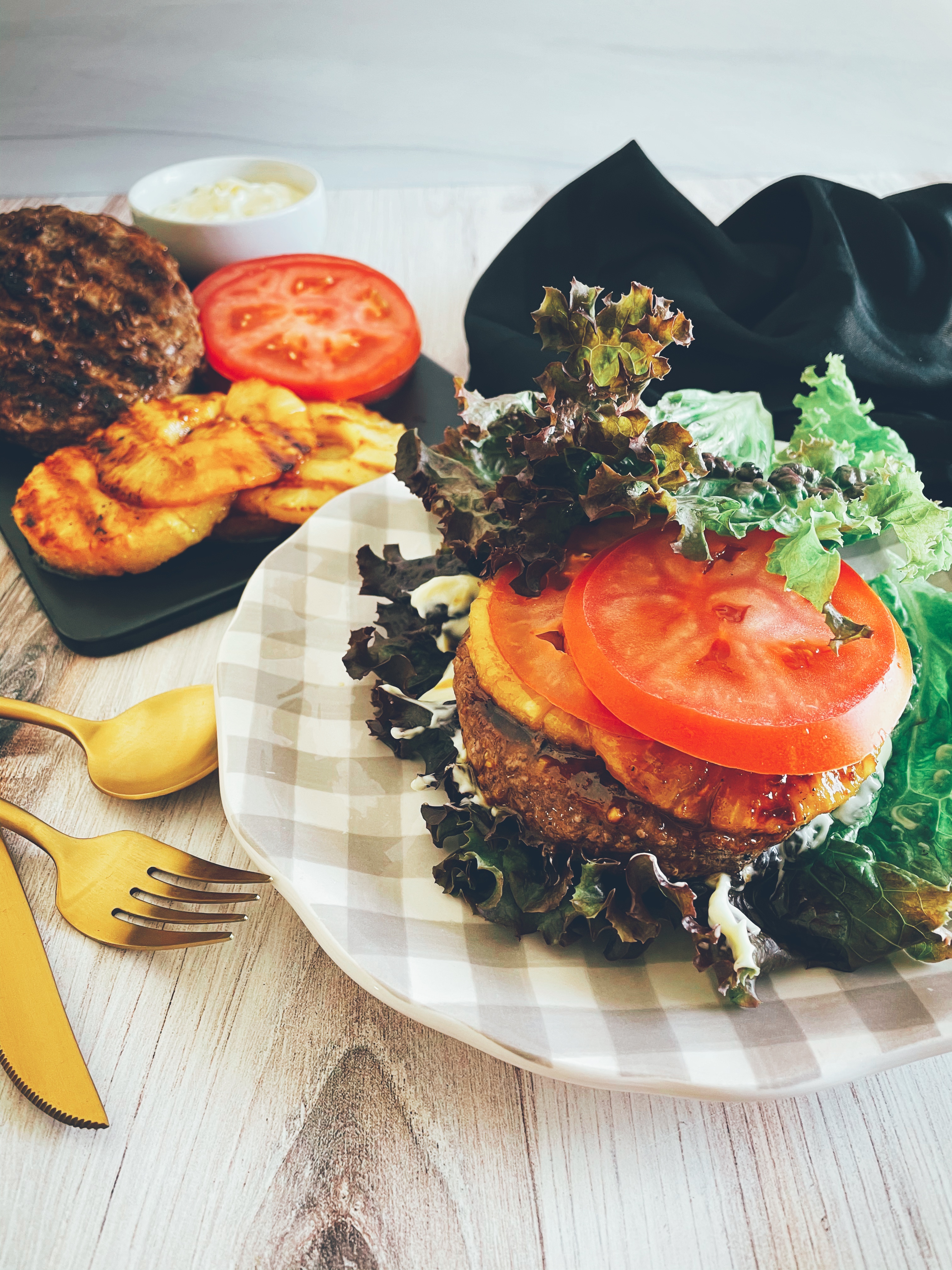 Lettuce Wrapped Banzai Burgers