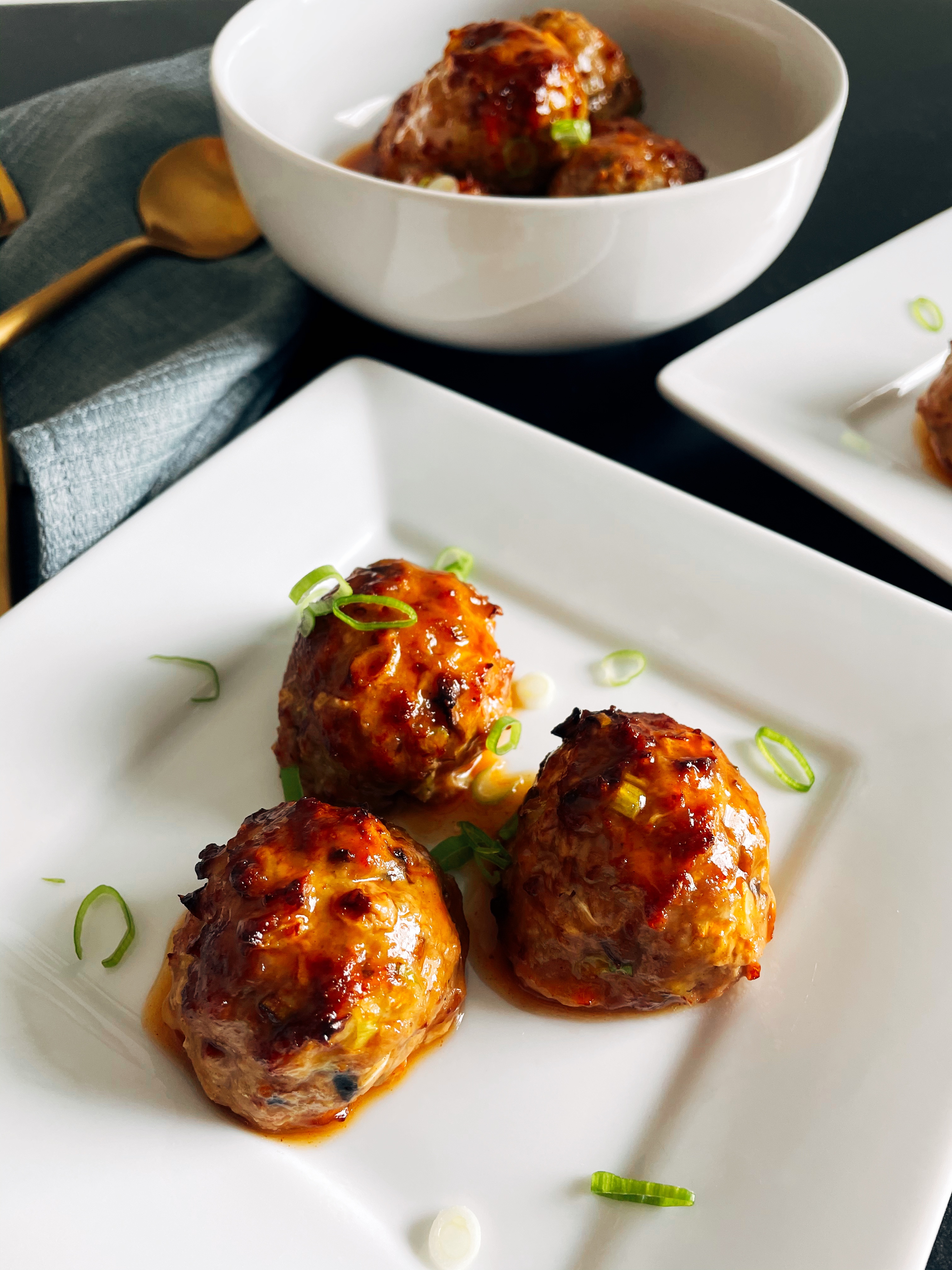 Eggroll Meatballs with Sweet & Sour Sauce