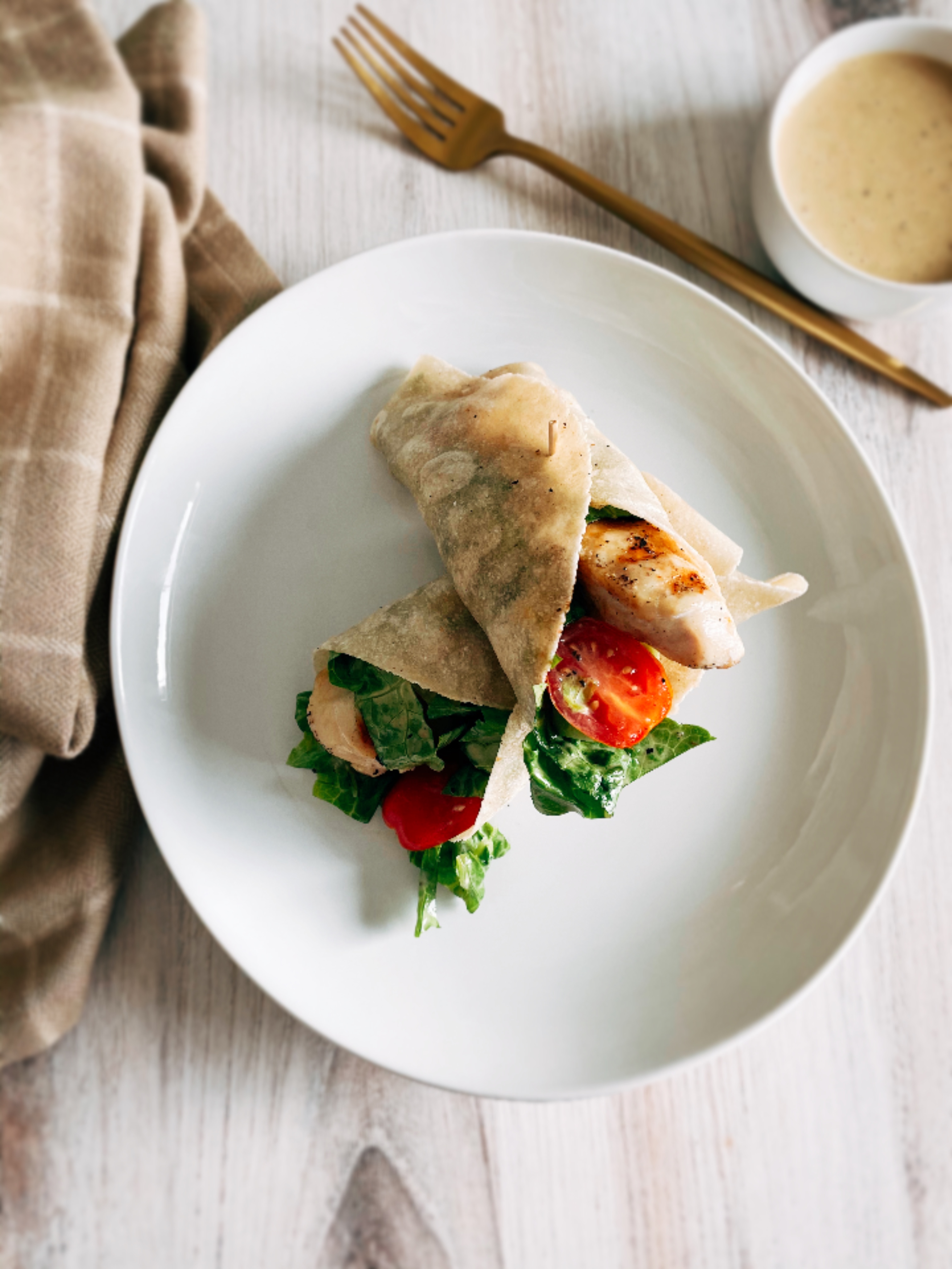 Chicken Caesar Wraps