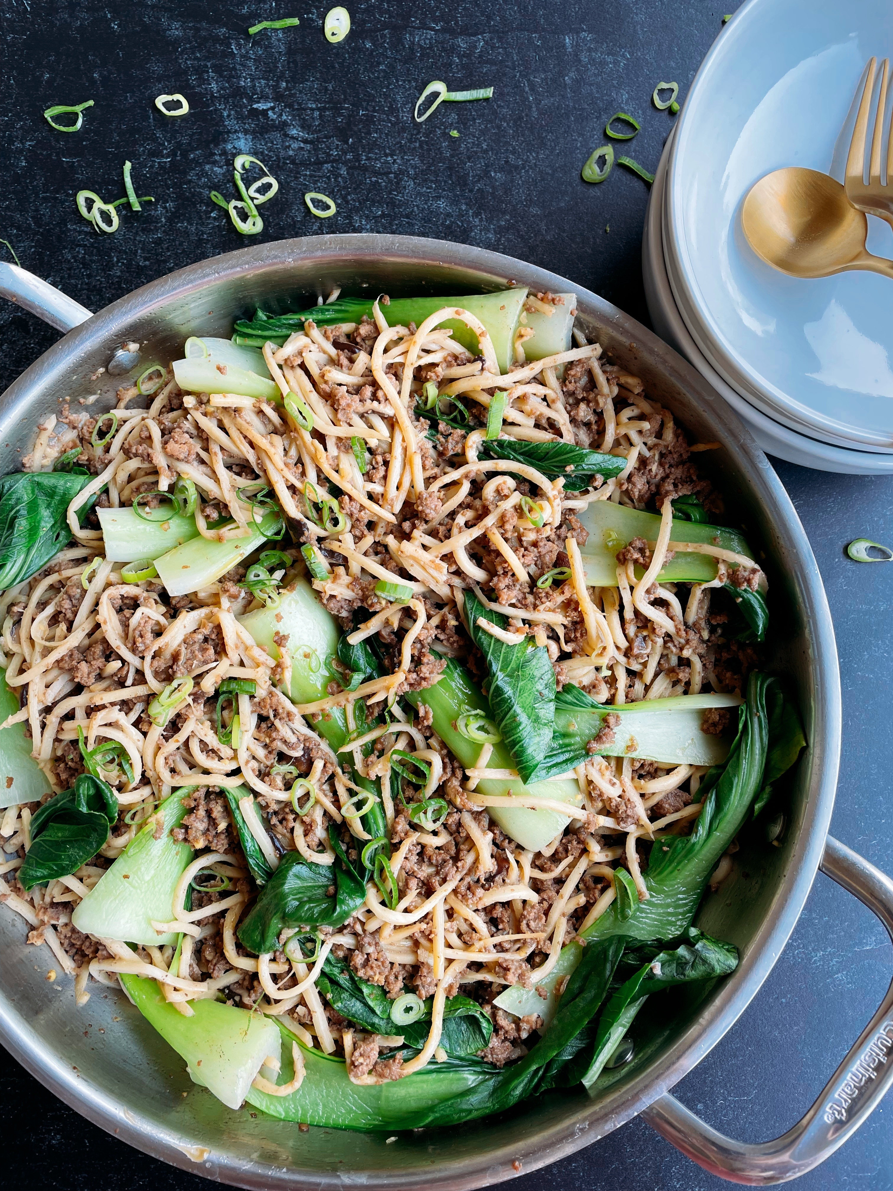 Beef & Vegetables with a Tahini Sauce