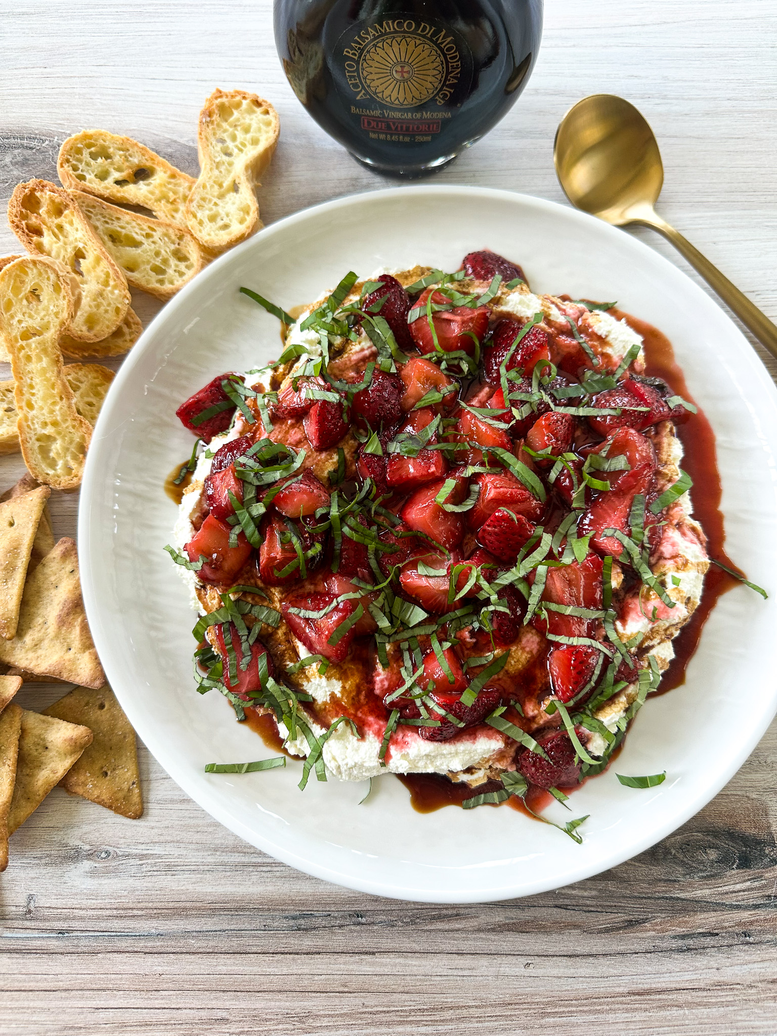 Whipped Goat Cheese with Balsamic Roasted Strawberries