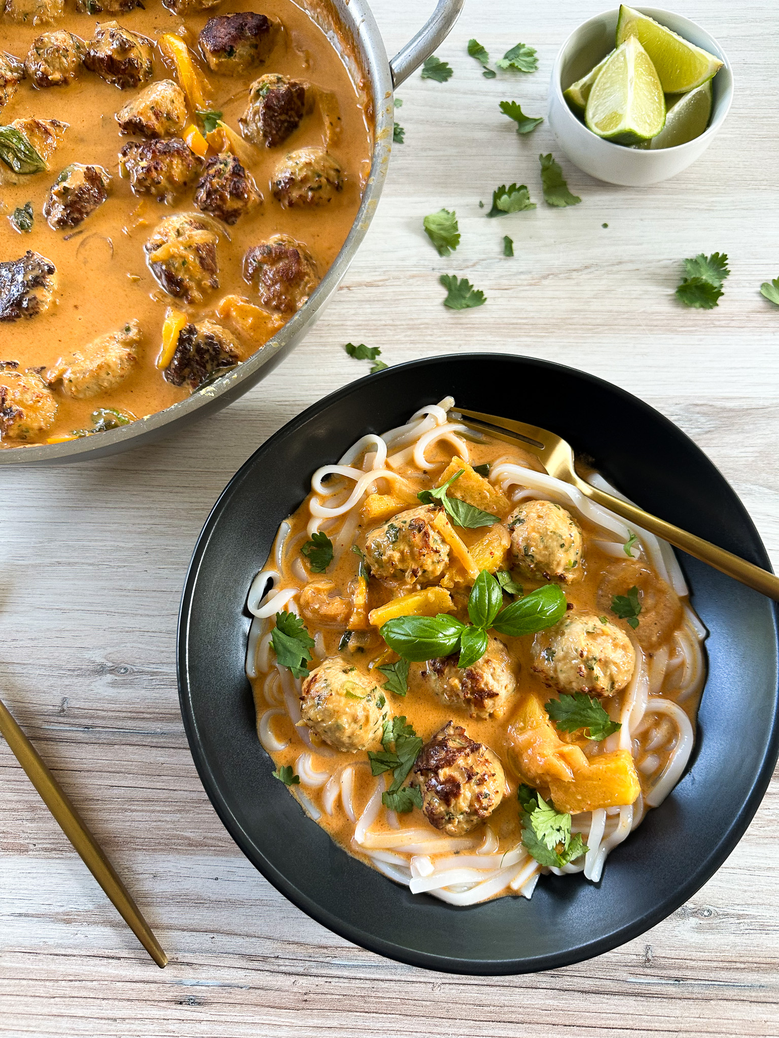 Thai Inspired Red Curry Meatballs