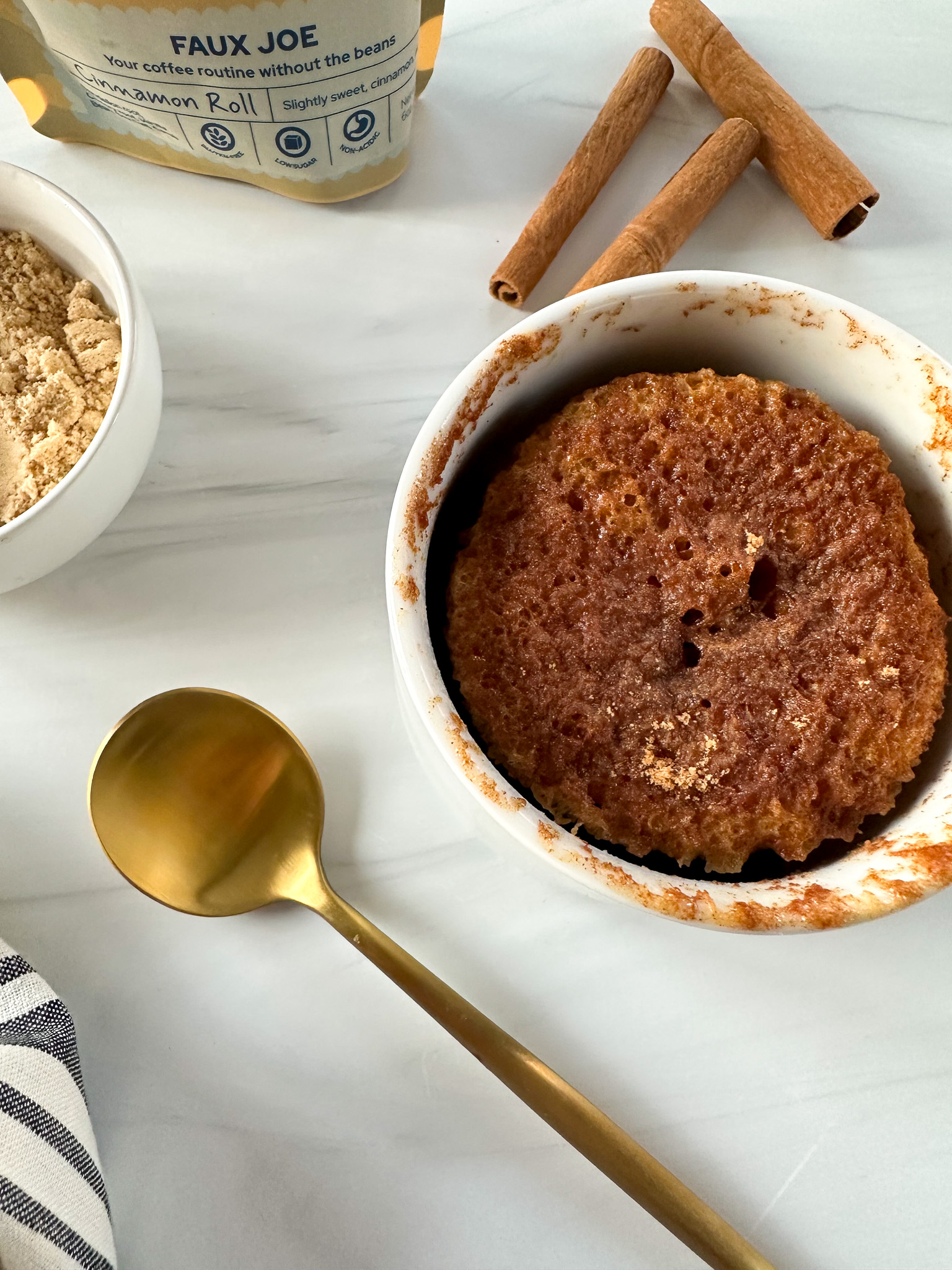 Gluten Free Cinnamon Roll Mug Cake