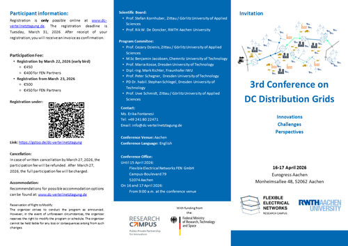 Preliminary Program and Conference Tickets | 3rd Conference on DC Distribution Grids