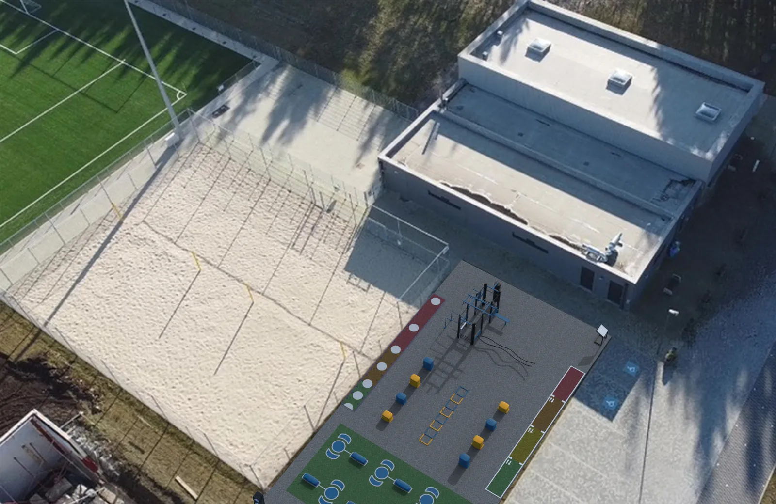 In situ de la prochaine aire de fitness AirFit de Vaux-sur-Sûre