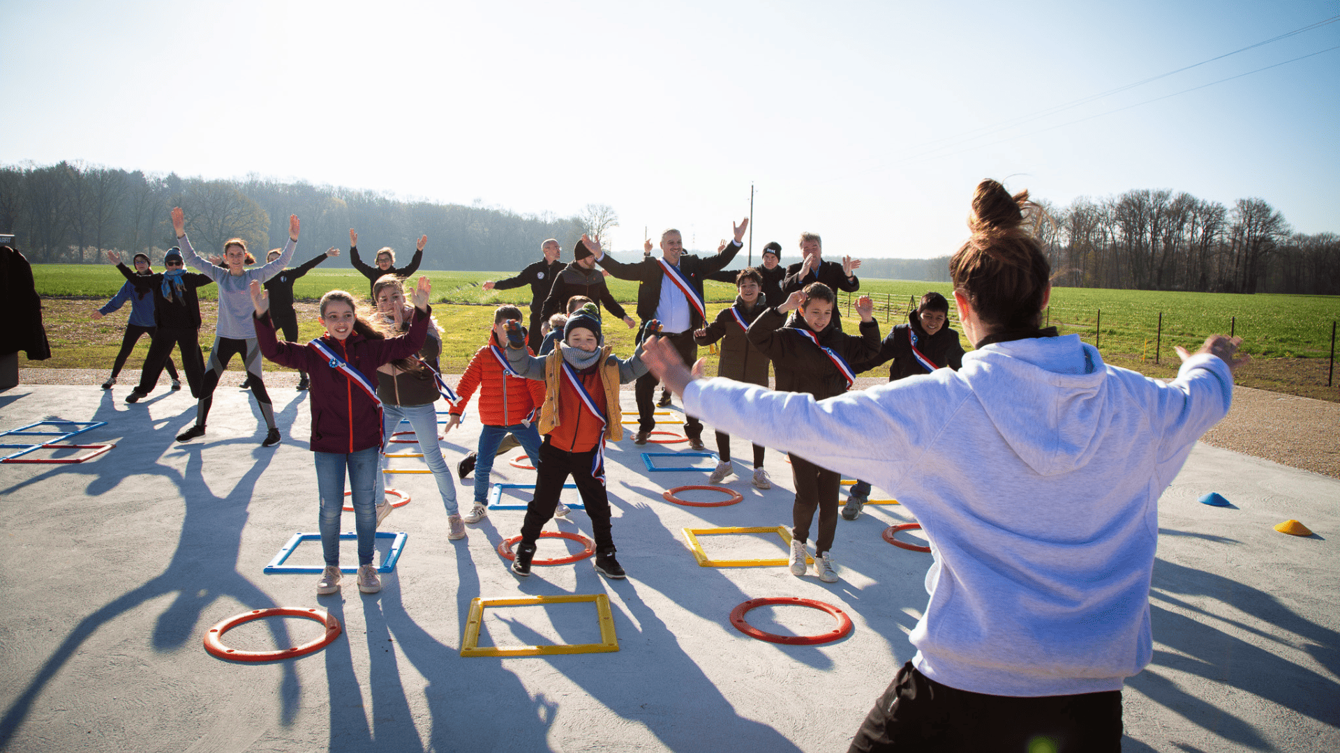 Aire de fitness installée à Burger King