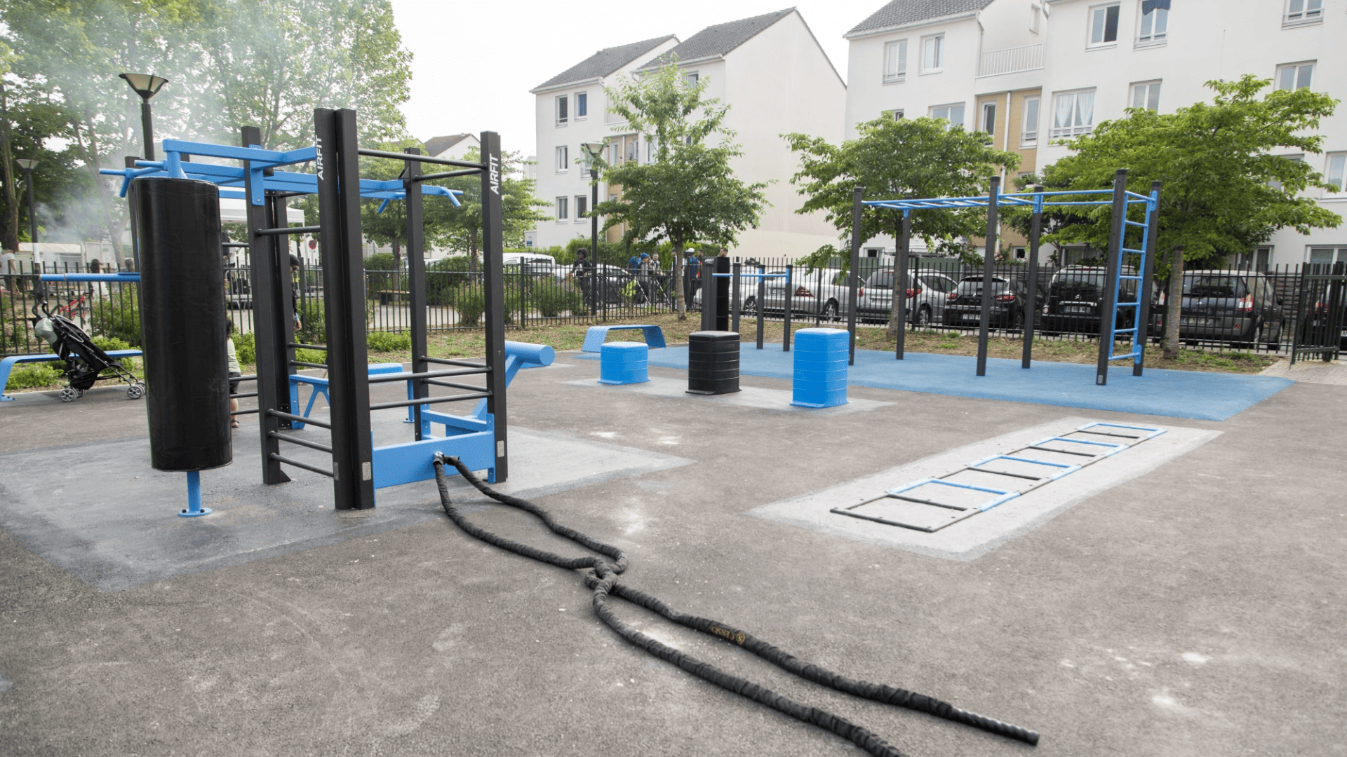 Aire de fitness installée à Bègles (33)