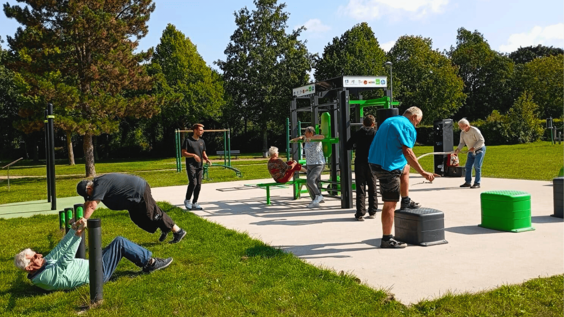 Aire de fitness installée à Bègles (33)