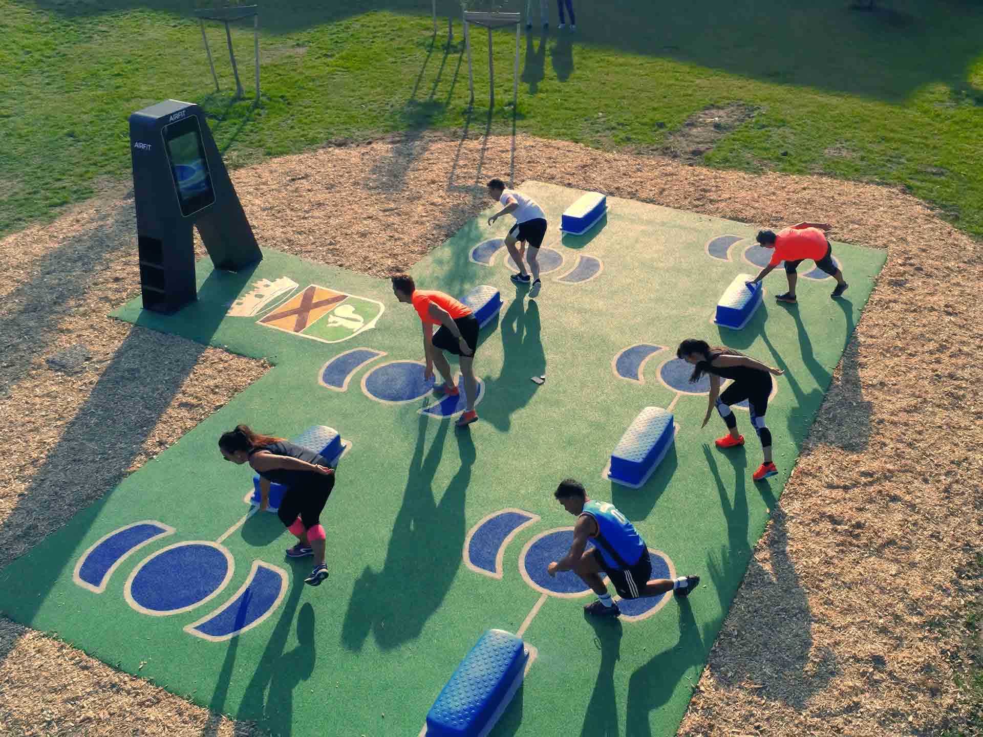 L'Arena AirFit installée au Parc de l'Argentière à Mandelieu-la-Napoule