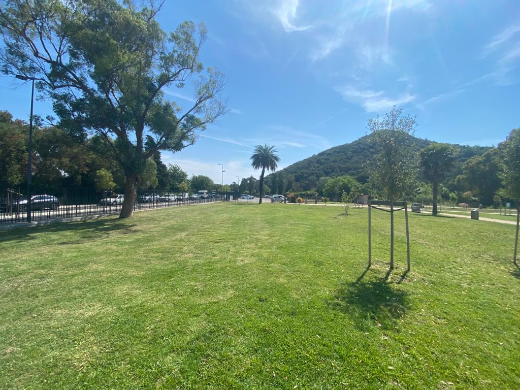 Le site du Parc de l'Argentière à Mandelieu-la-Napoule avant l'installation de l'Arena