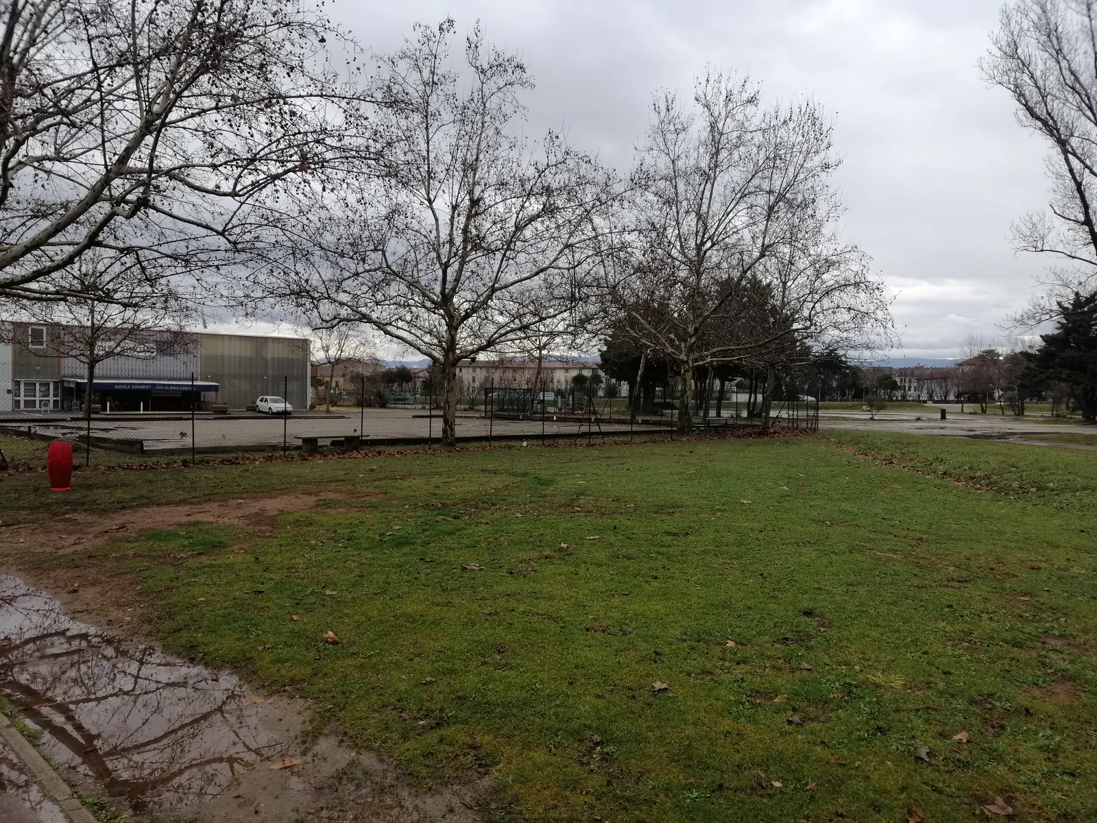 Le site de l'Île-Parc Girodet lors de la visite du 30 janvier 2025, avant le projet