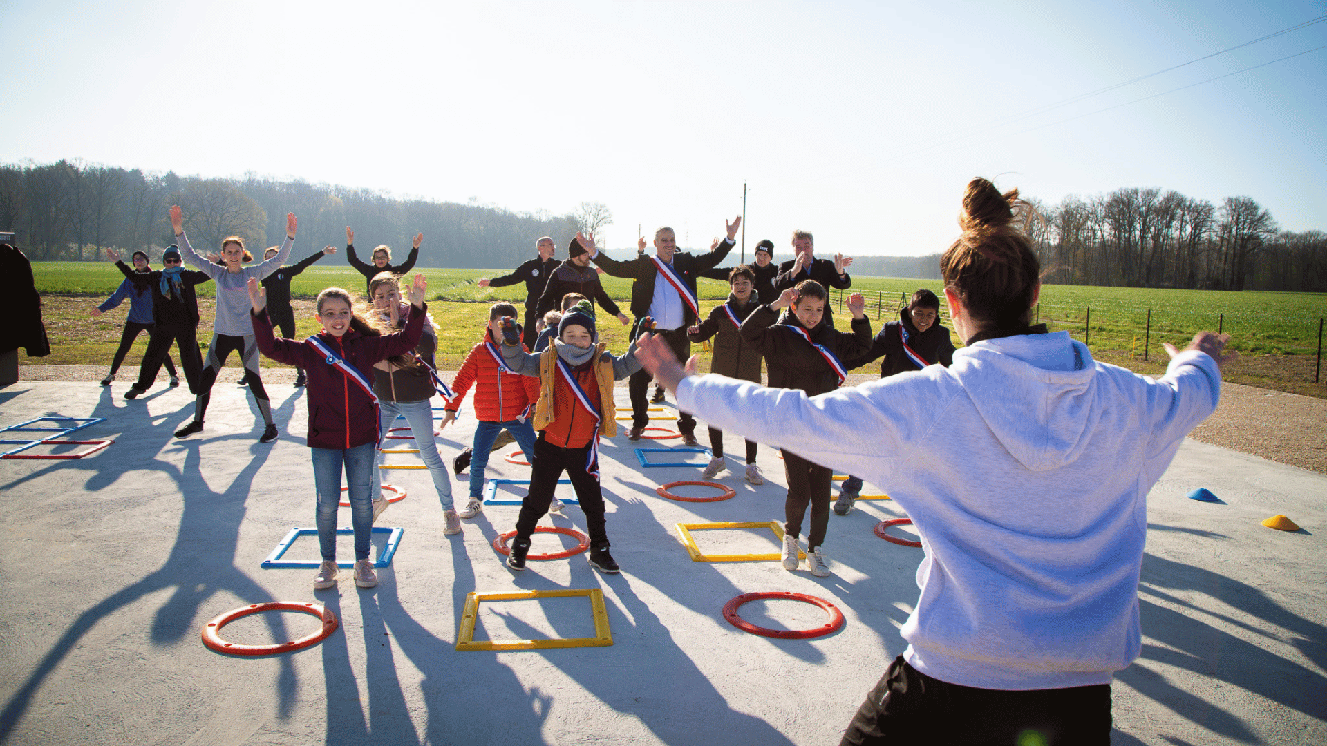 Animation sur l'aire de fitness AirFit aux Essarts-le-Roi