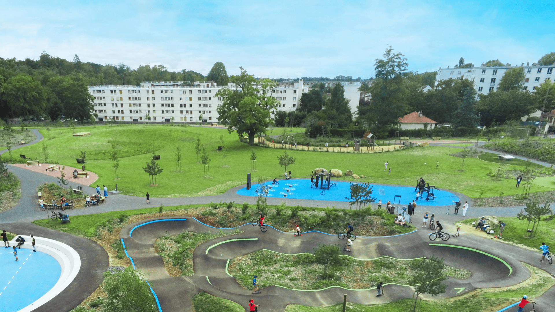 Photo de l'aire de fitness AirFit au club de tennis O.S Sannois 95