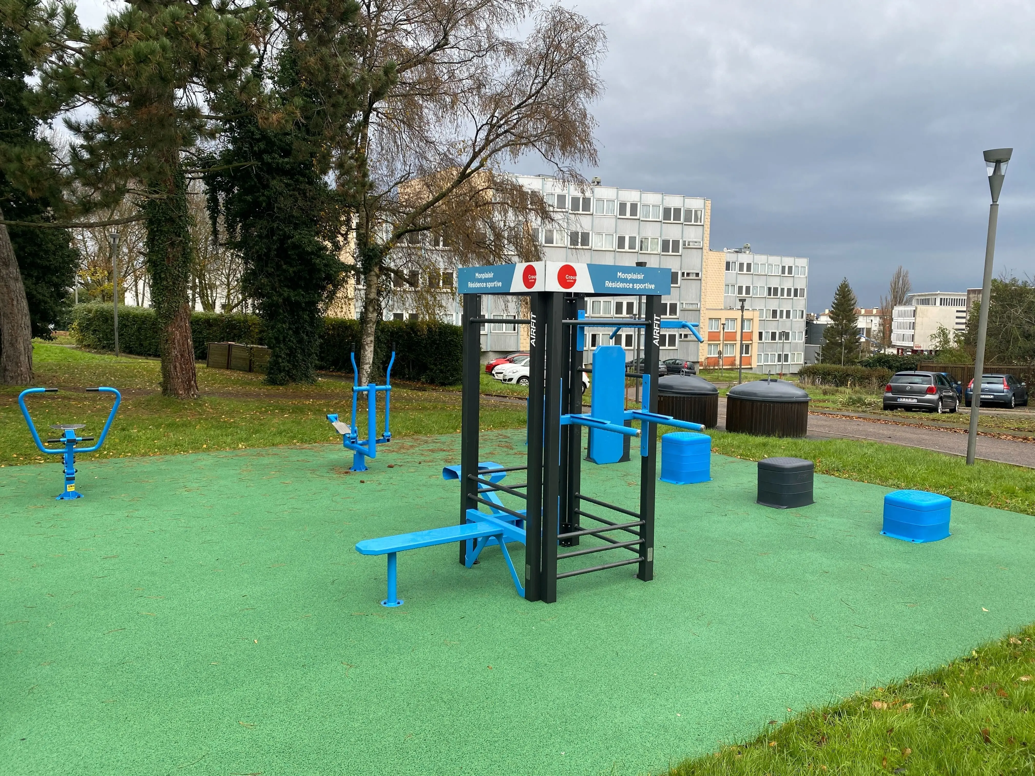 Aire de fitness installée par AirFit au Crous Lorraine - Résidence Monplaisir — vue 5