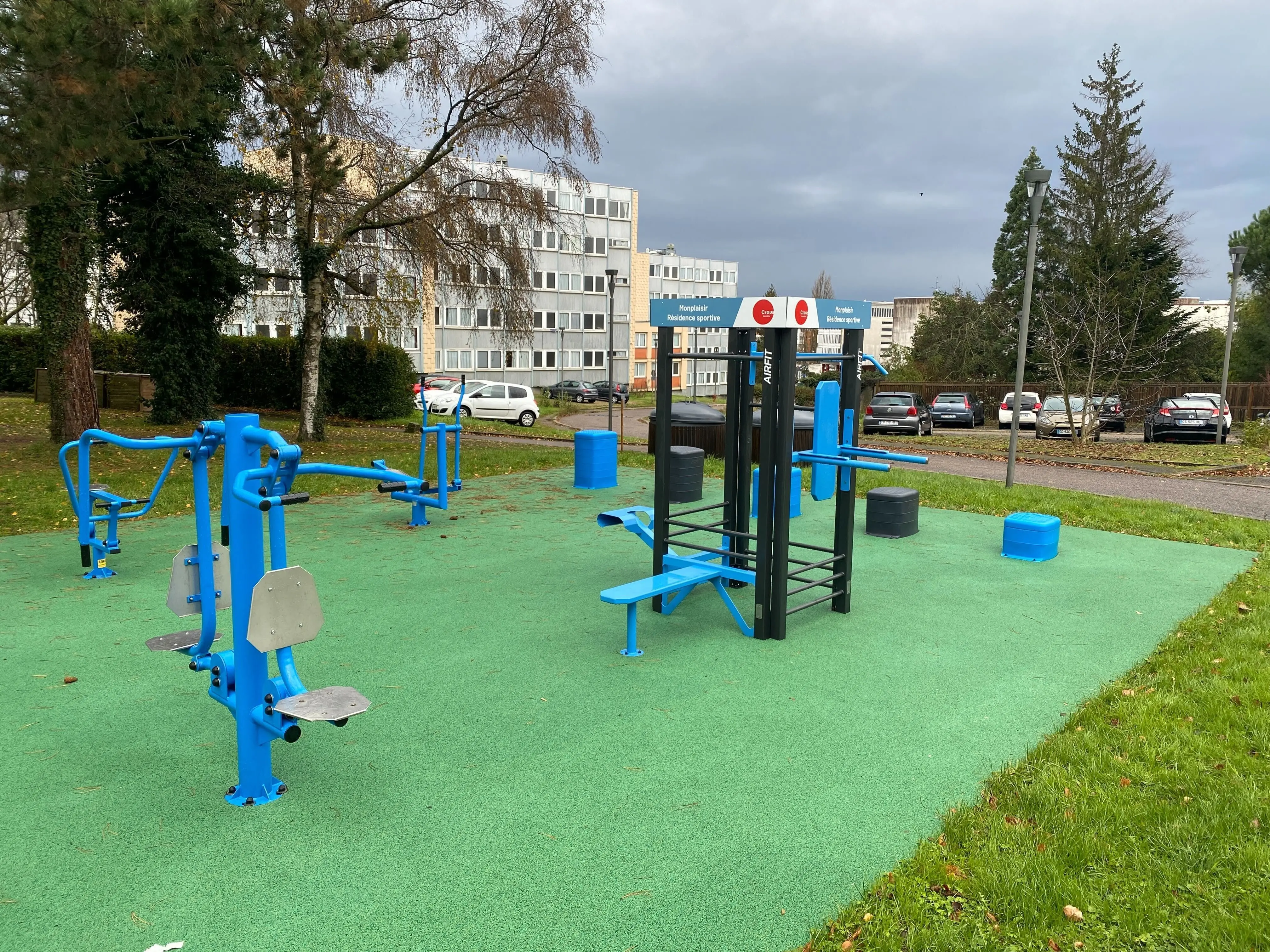 Aire de fitness installée par AirFit au Crous Lorraine - Résidence Monplaisir — vue 4