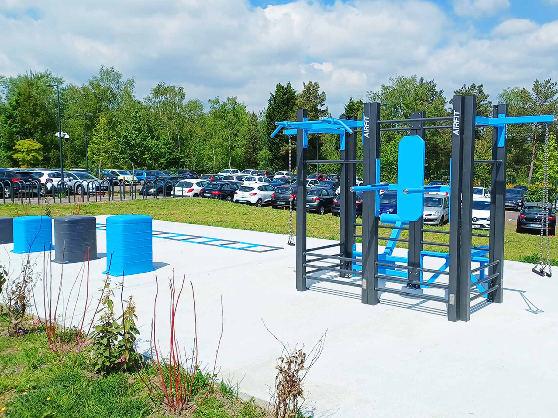 Station de cross-training AirFit — CESI - Rouen, vue d'ensemble