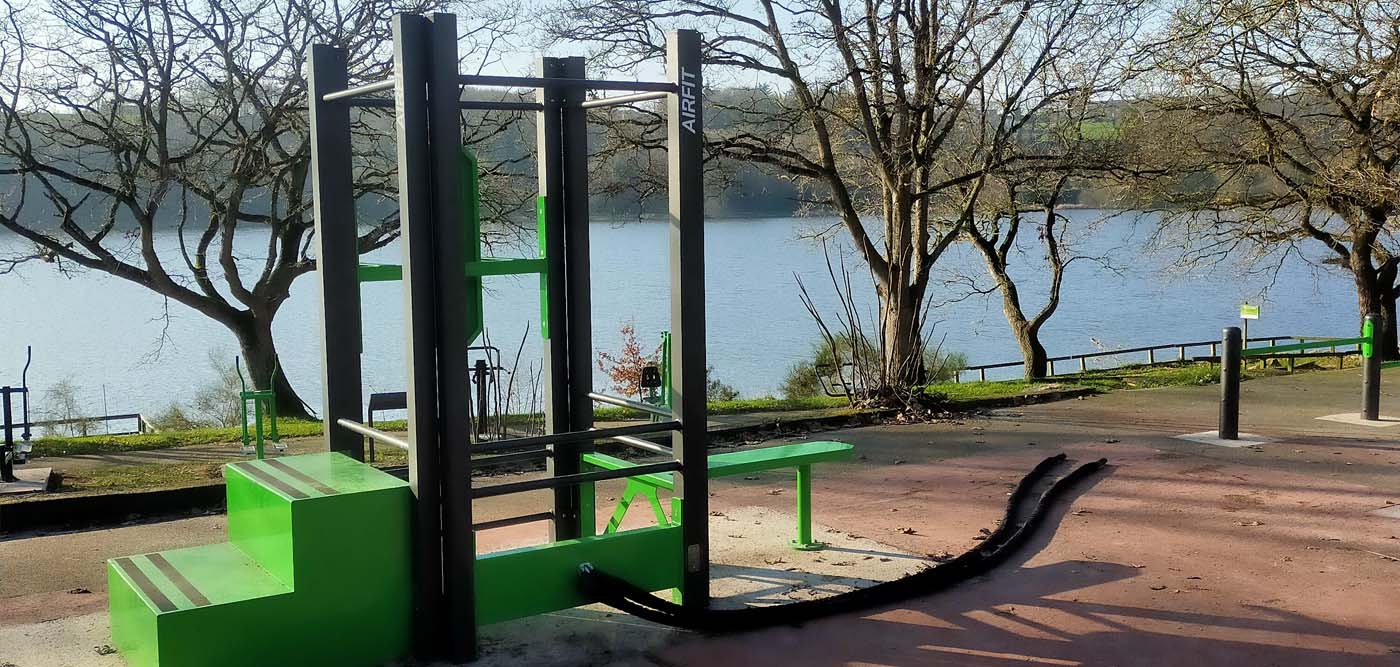 Photo de la Station de Cross-Training 6 faces verte AirFit de Jugon-les-Lacs