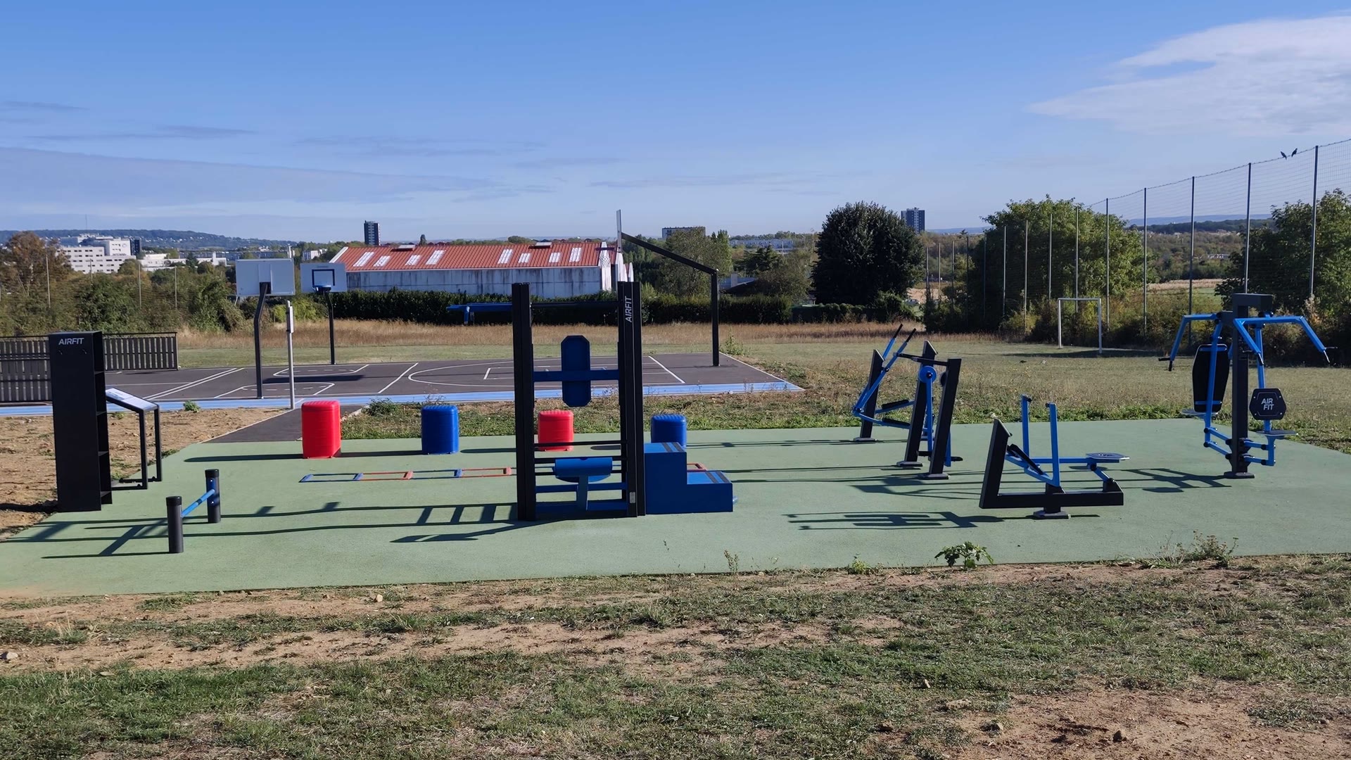 Station de fitness 4 faces AirFit installée à Aigremont, dans les Yvelines