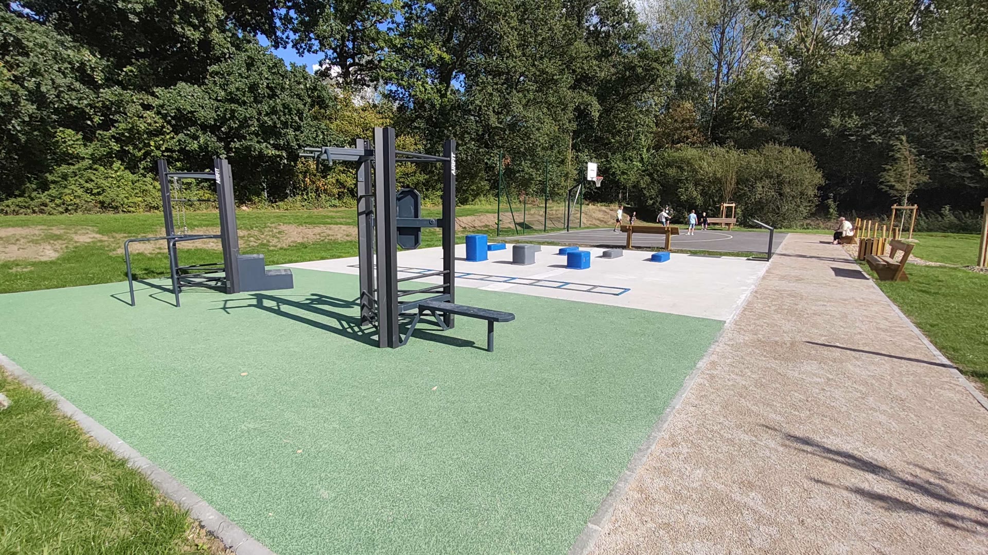Station de street-workout AirFit installée à Wannehain, dans le Nord