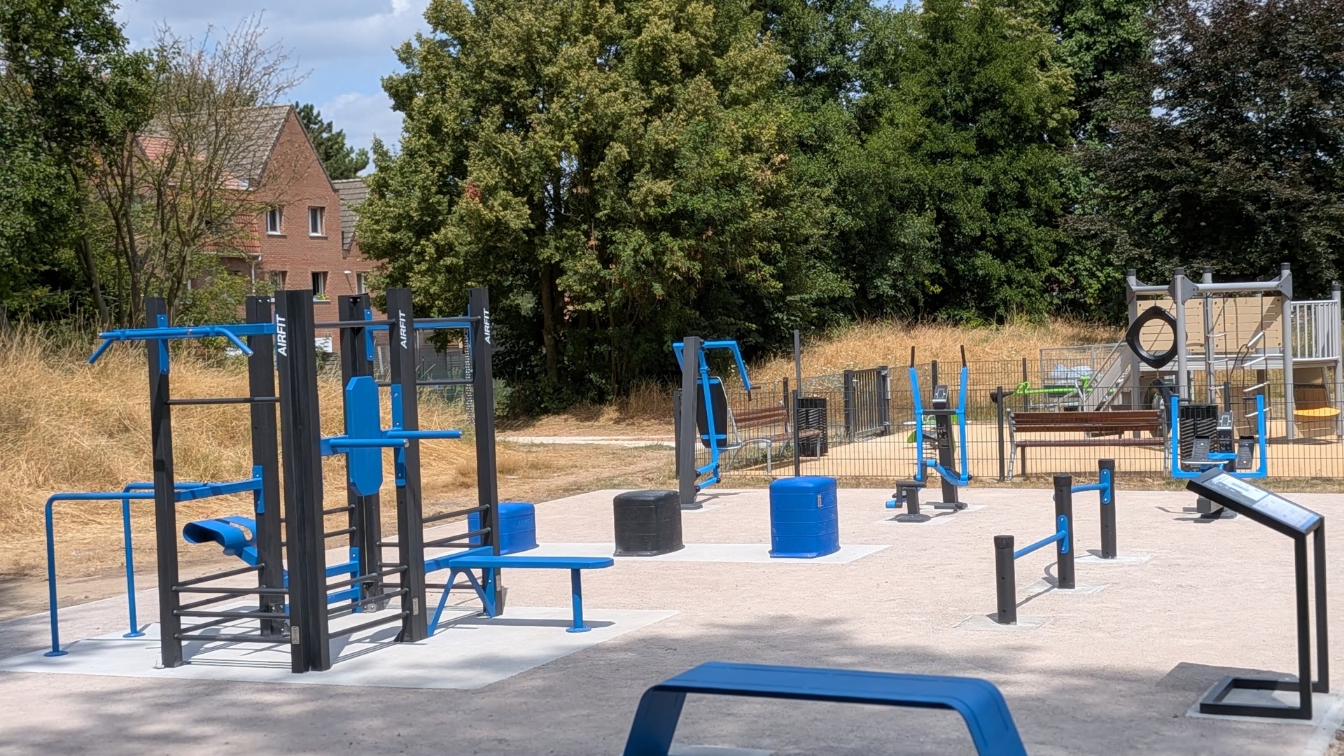 Aire de fitness extérieure AirFit installée à Auby, dans le Nord