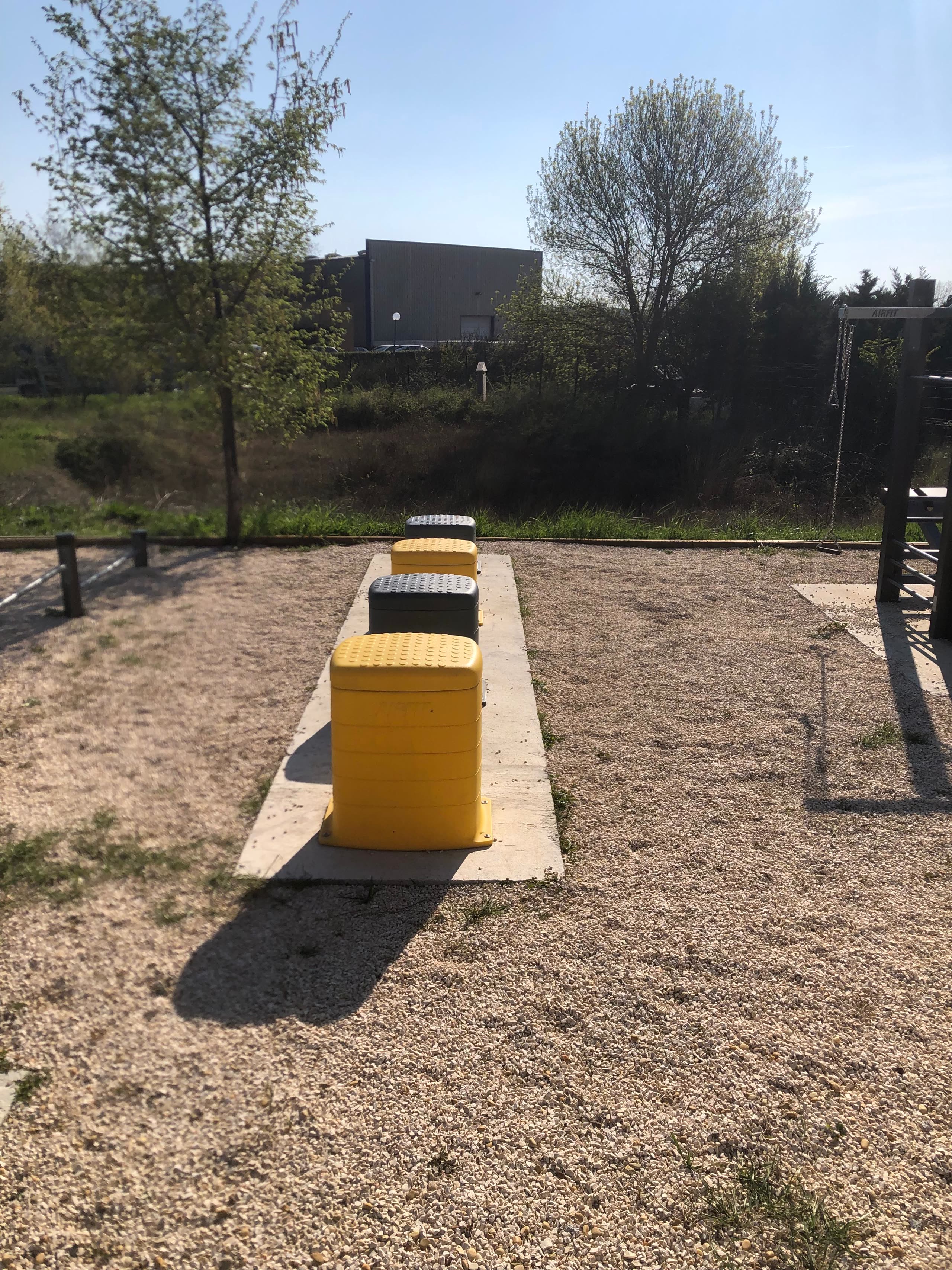 Espace de fitness en accès libre au centre de formation BTP CFA Gard