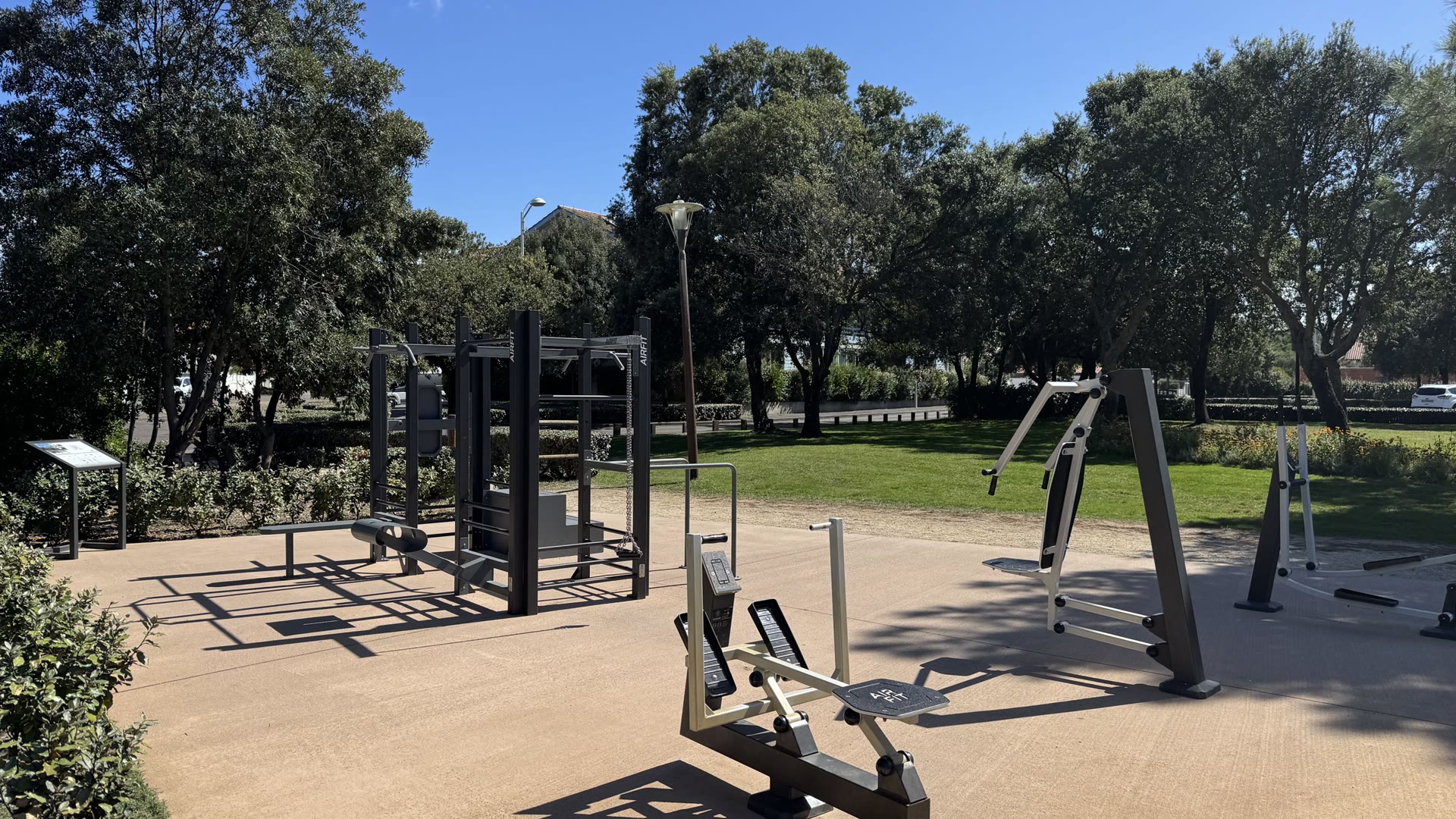 Aire de fitness extérieure AirFit à Biscarrosse Plage, dans les Landes