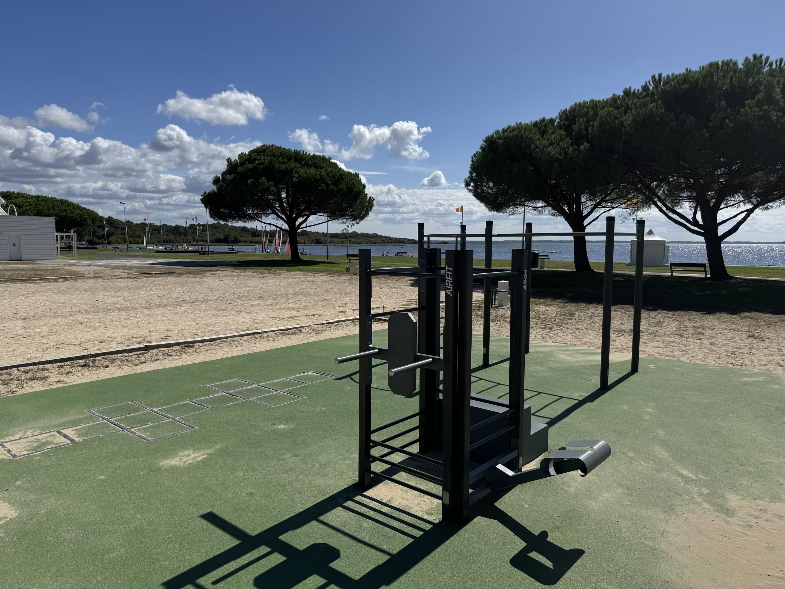 Espace de fitness en accès libre à Biscarrosse Lac