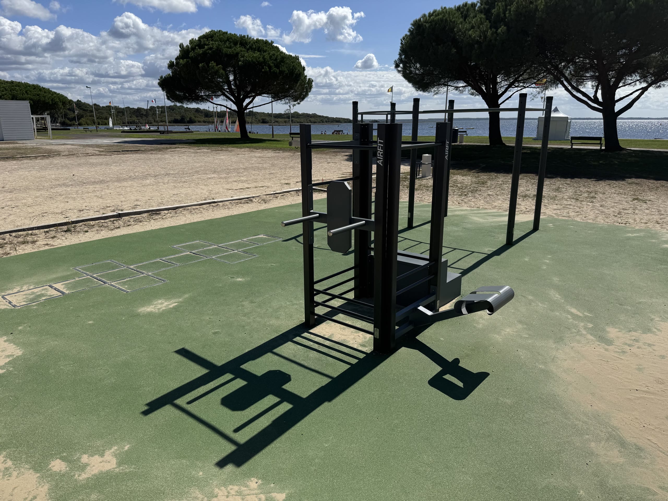 Plateau sportif AirFit aménagé à Biscarrosse Lac
