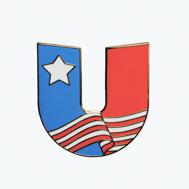Front shot of Unify Pin "U" Logo
