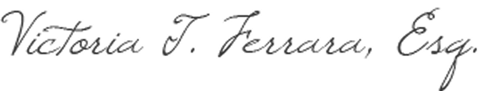 Victoria T. Ferrara Signature