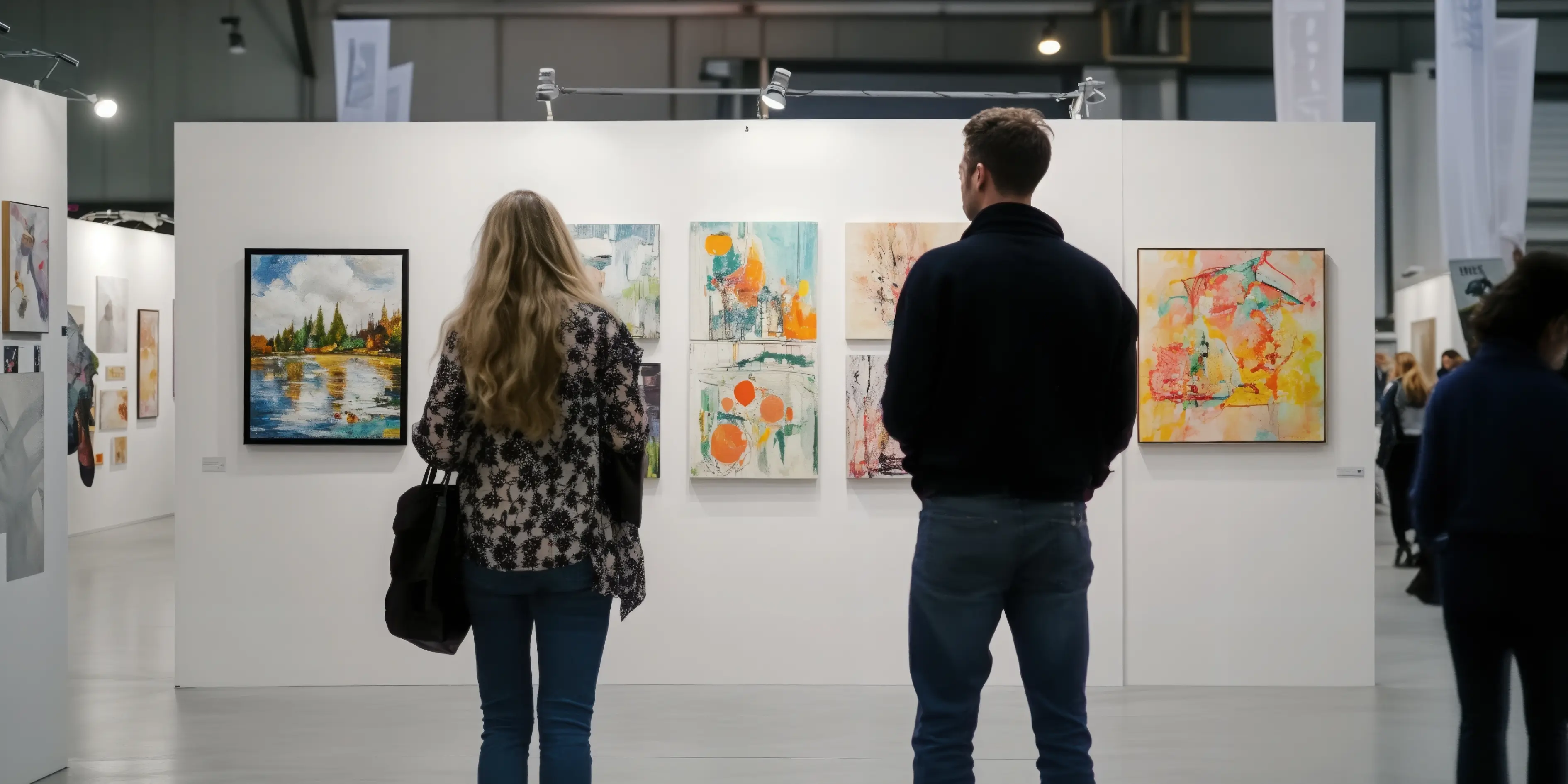 Visitors admiring artwork at a London art gallery, volunteer arts and museums London 2026 opportunities.