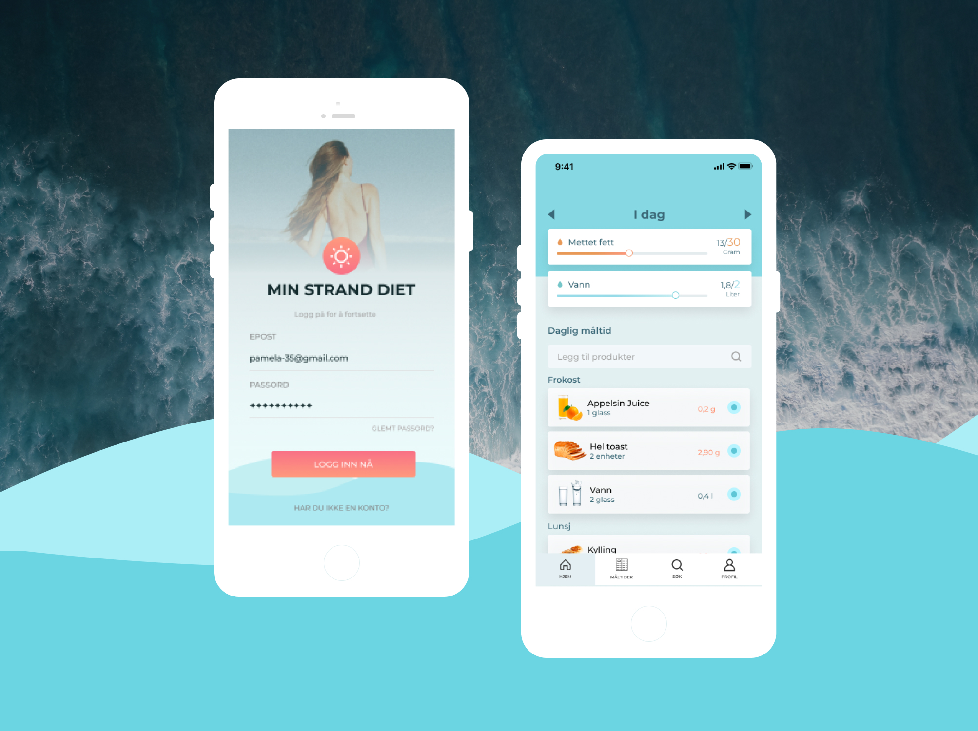 Health app custom design