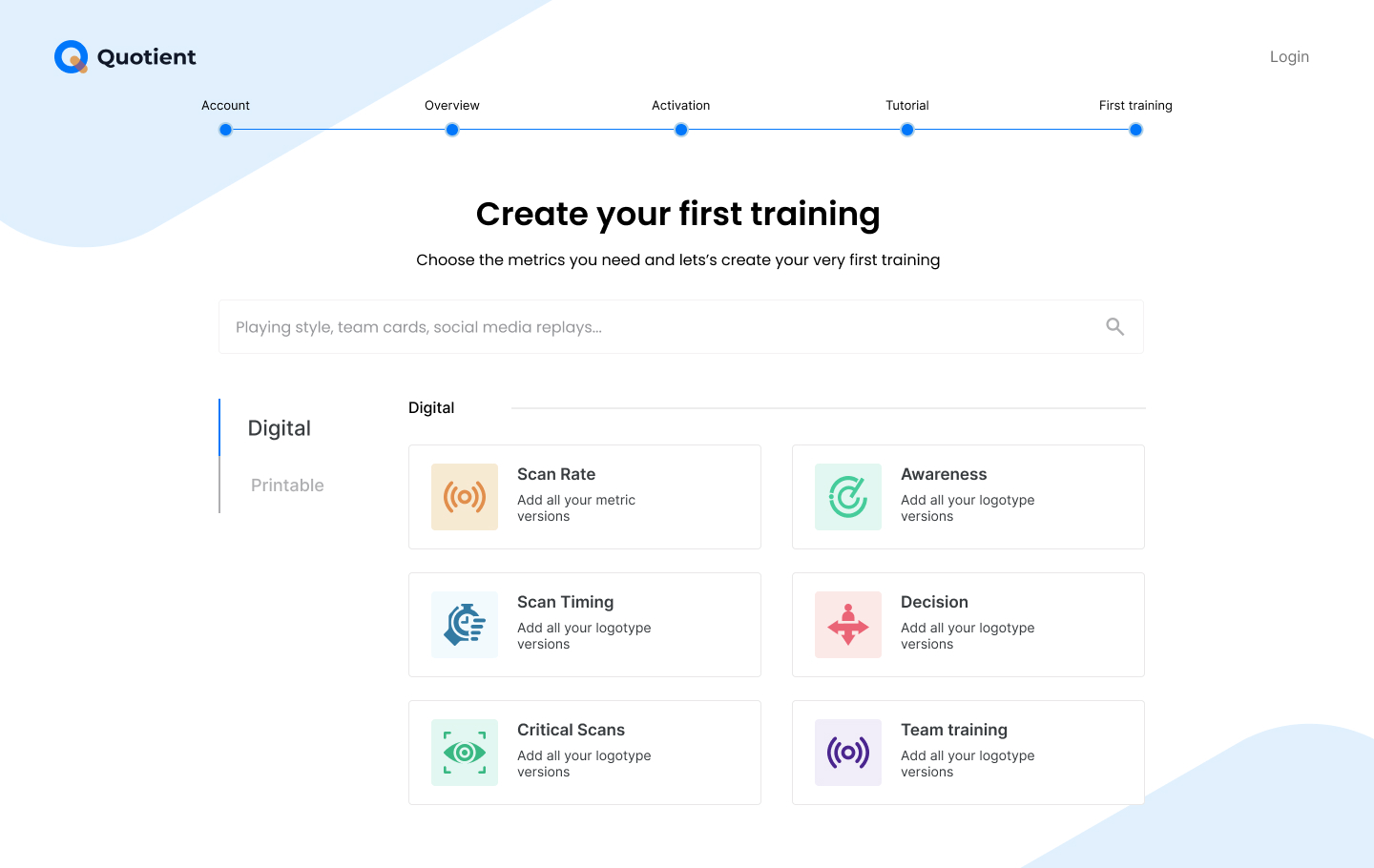 SaaS company hero design