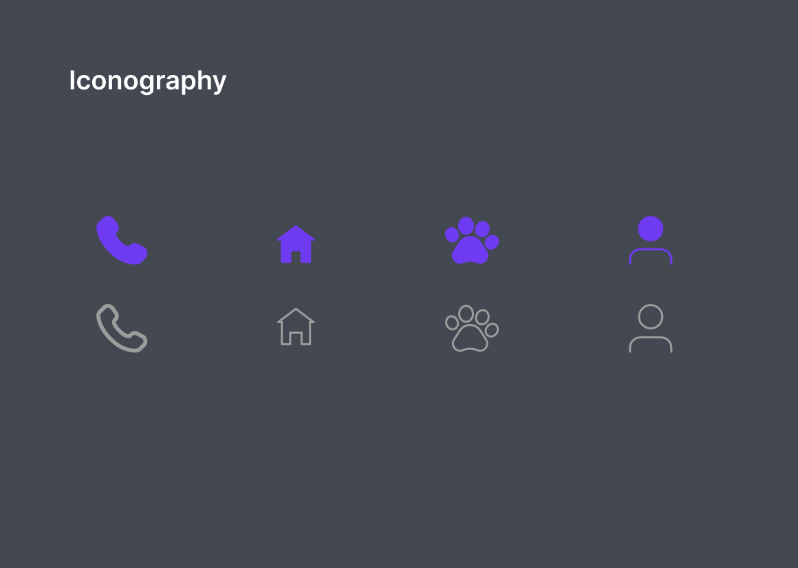 Mobile app iconography