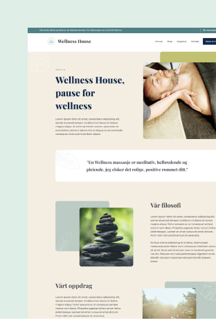 Wellness company brand guide design